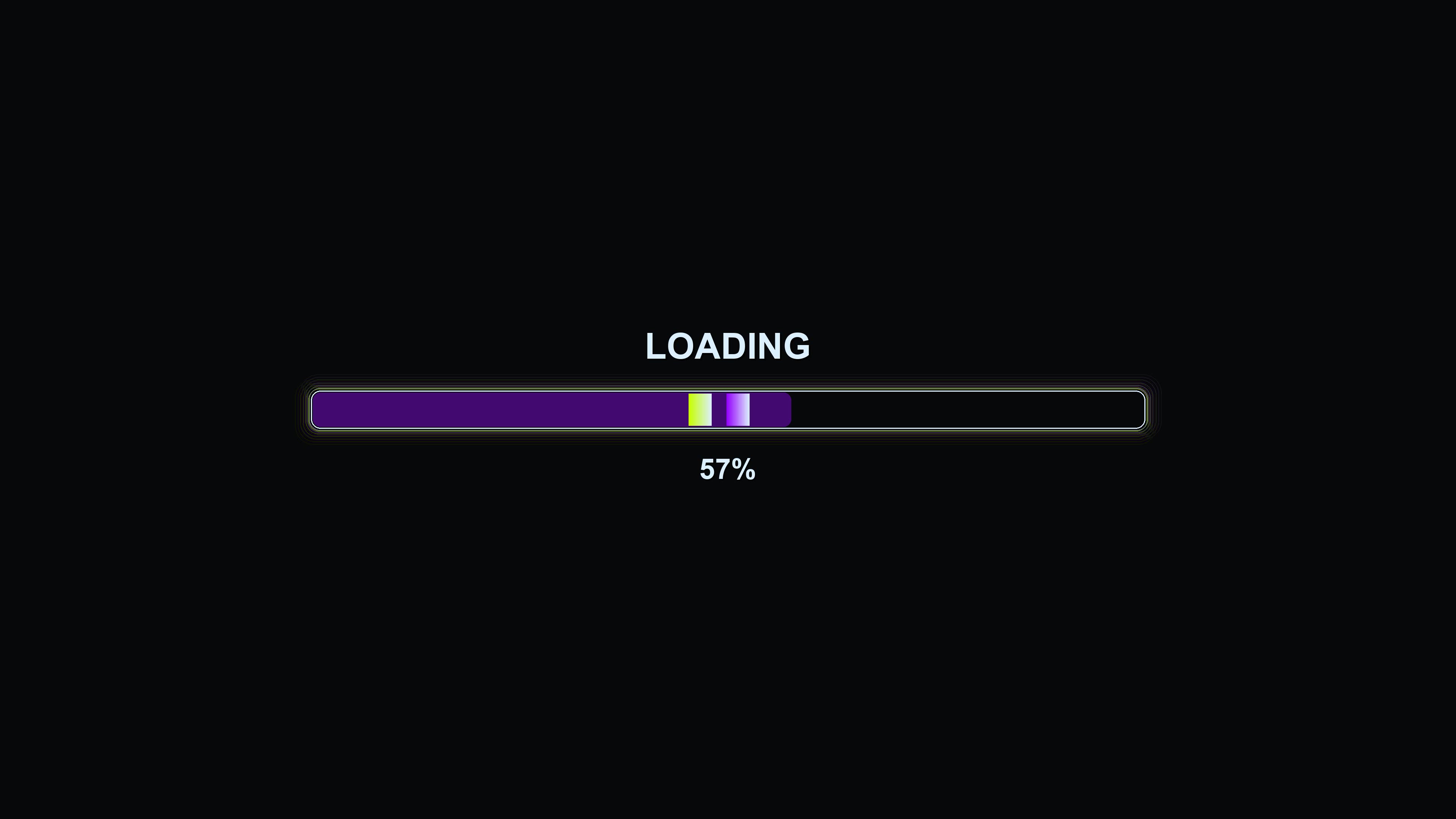 Modern progress bar animation with smooth loading effect in vibrant colors and creative design