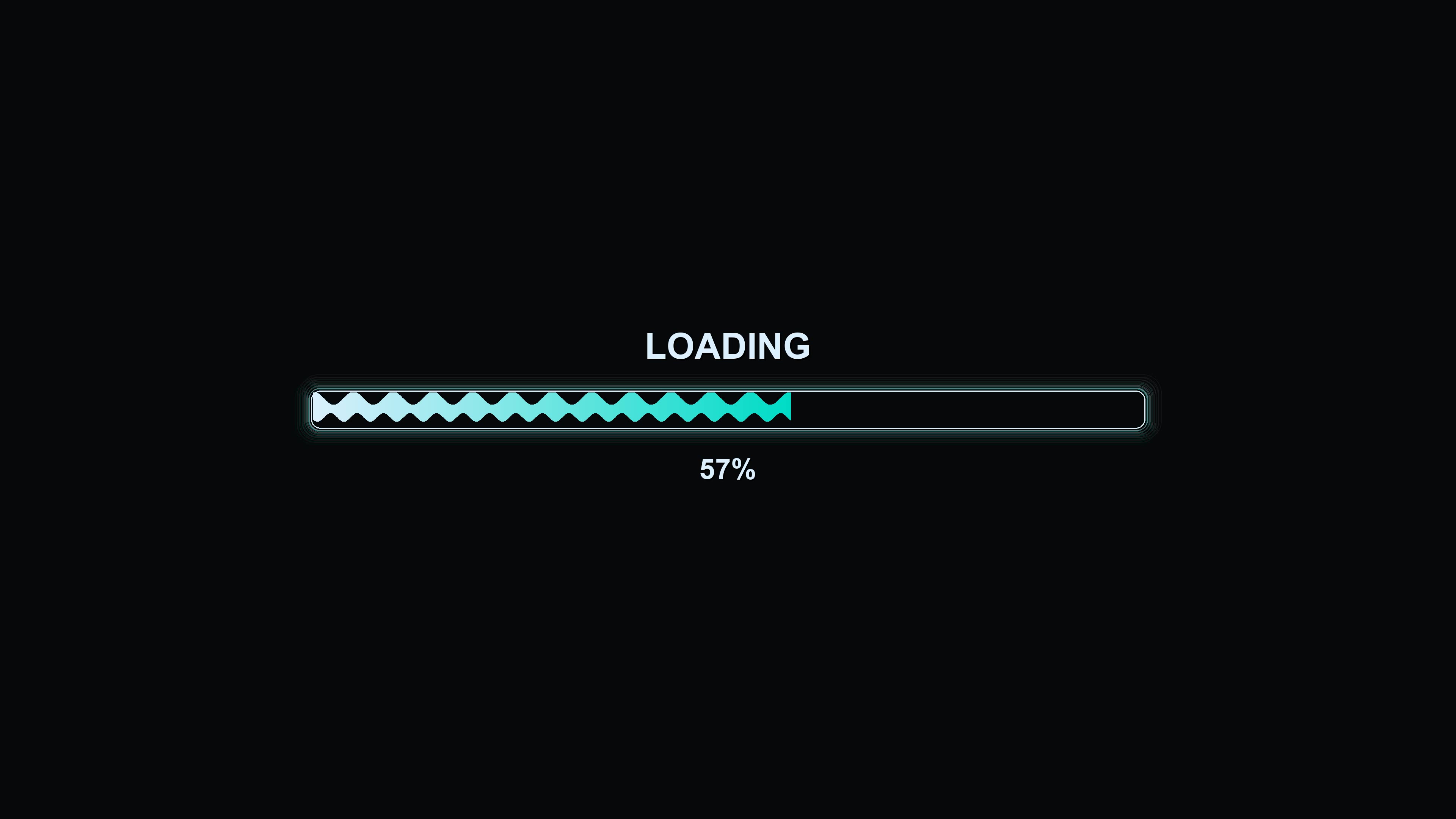 Modern progressbar animation shows vibrant colors and clear loading stages during a digital process display
