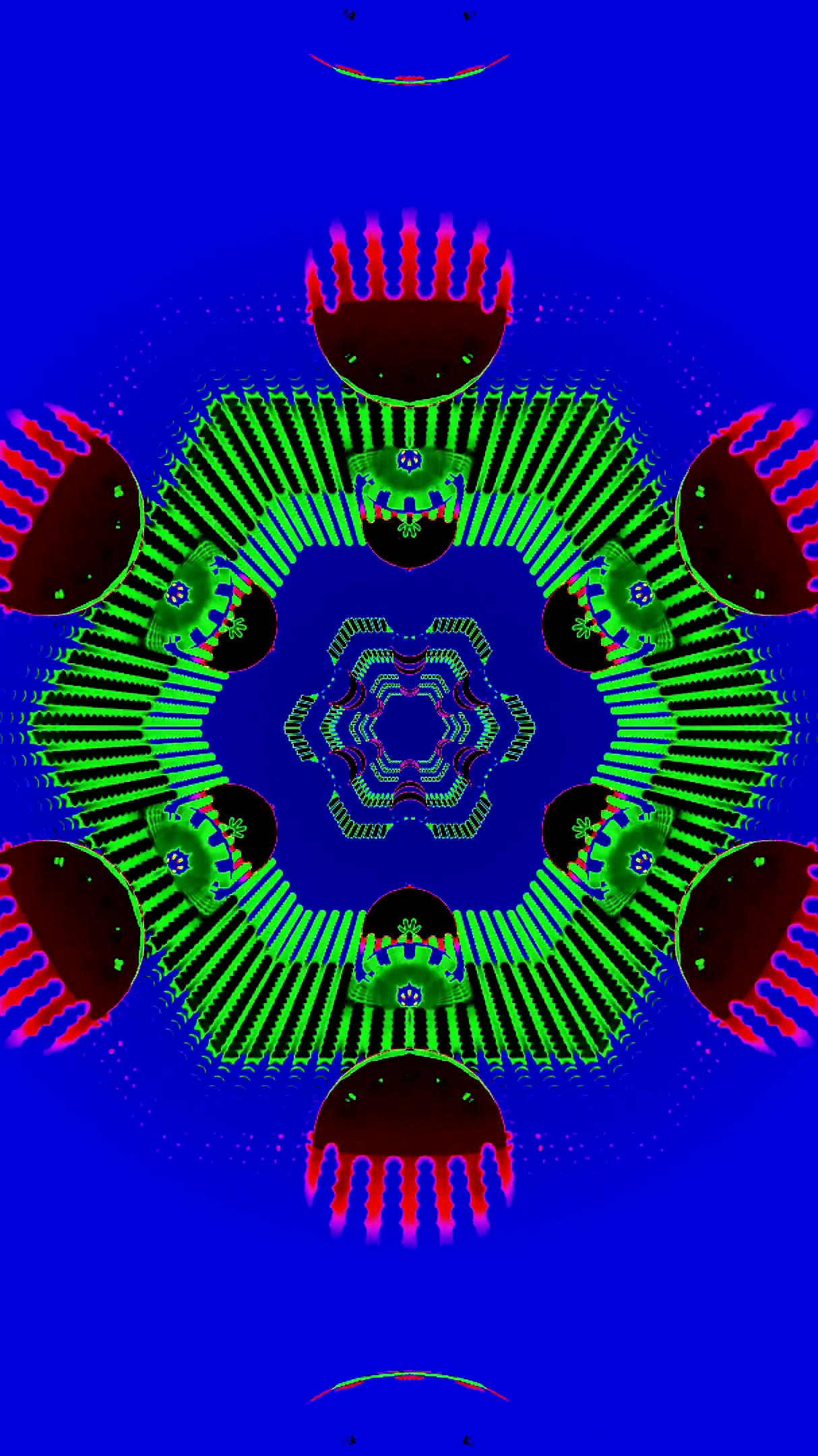 Colorful tunnel video loop creates immersive visual experience wi