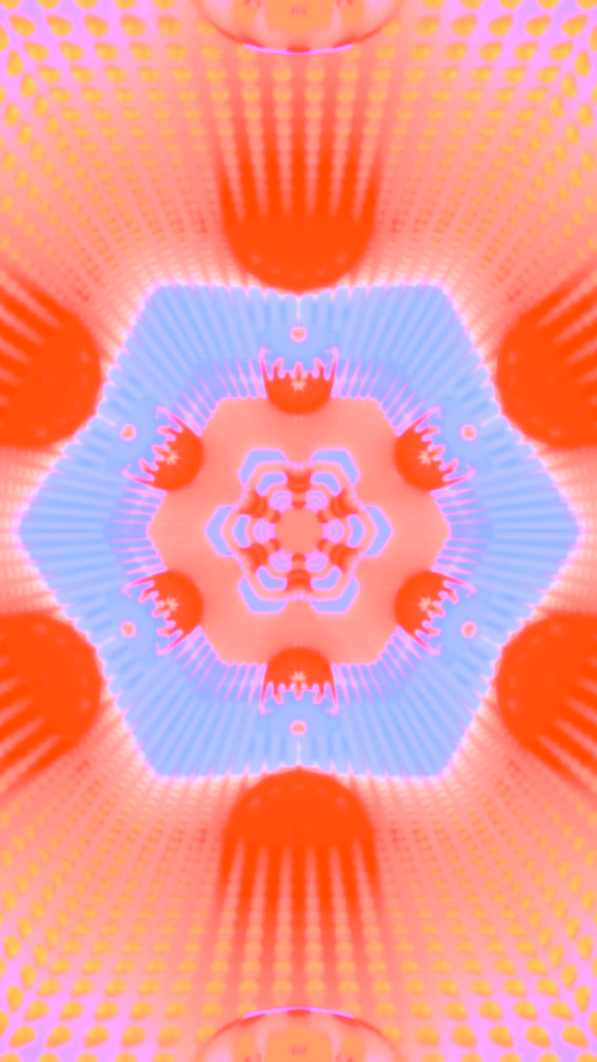 Colorful tunnel video loop creates vibrant visual experience for relaxation and entertainment