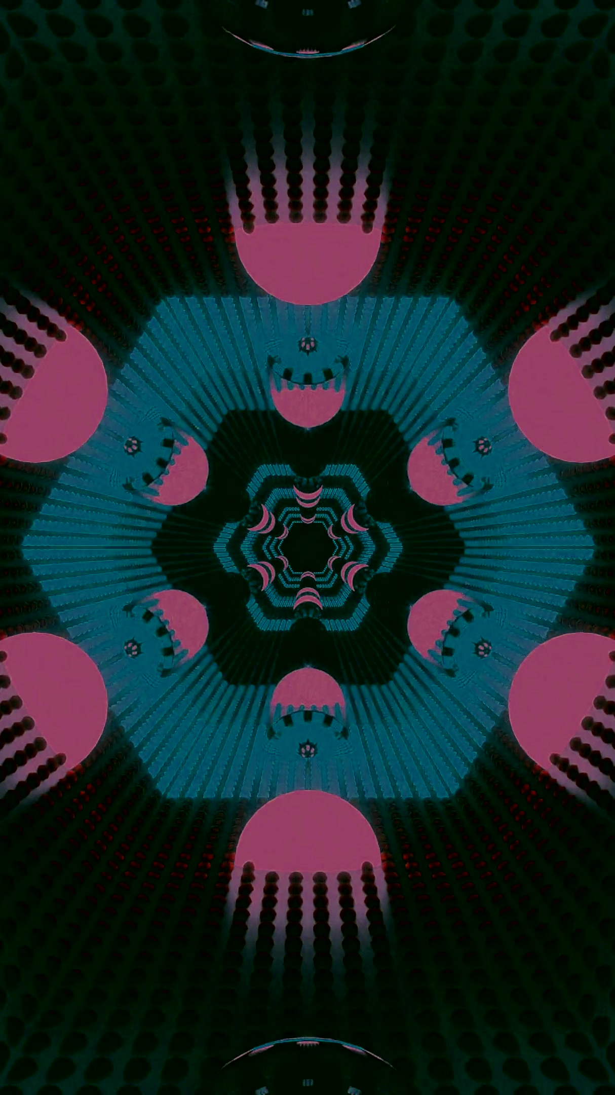 Seamless tunnel video vj loop screensaver creation with vibrant c