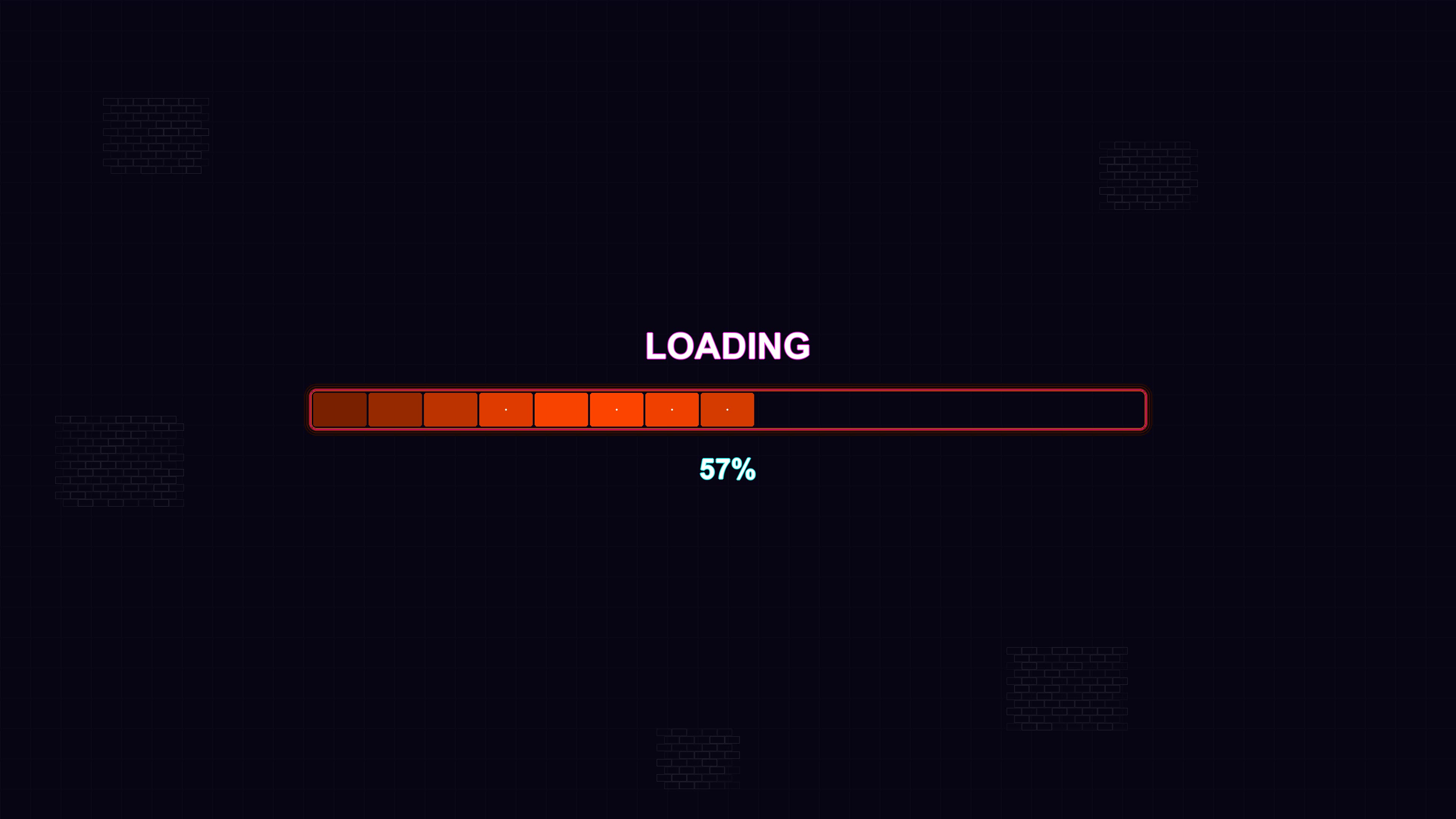 Modern progress bar animation used for indicating waiting periods in a digital interface during various activities