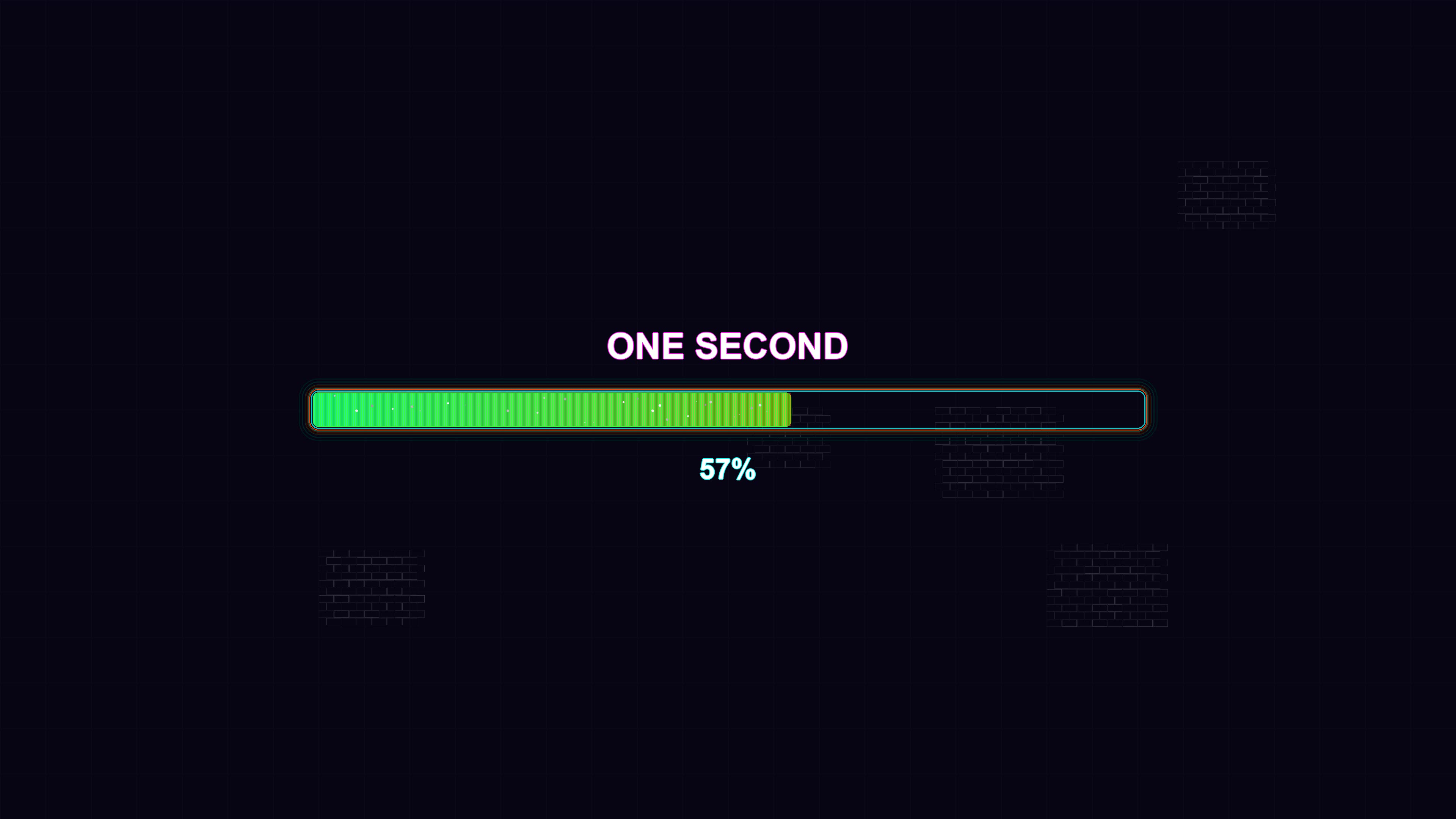 Waiting period progress bar animation shows time expression in modern style for user interaction and visual feedback