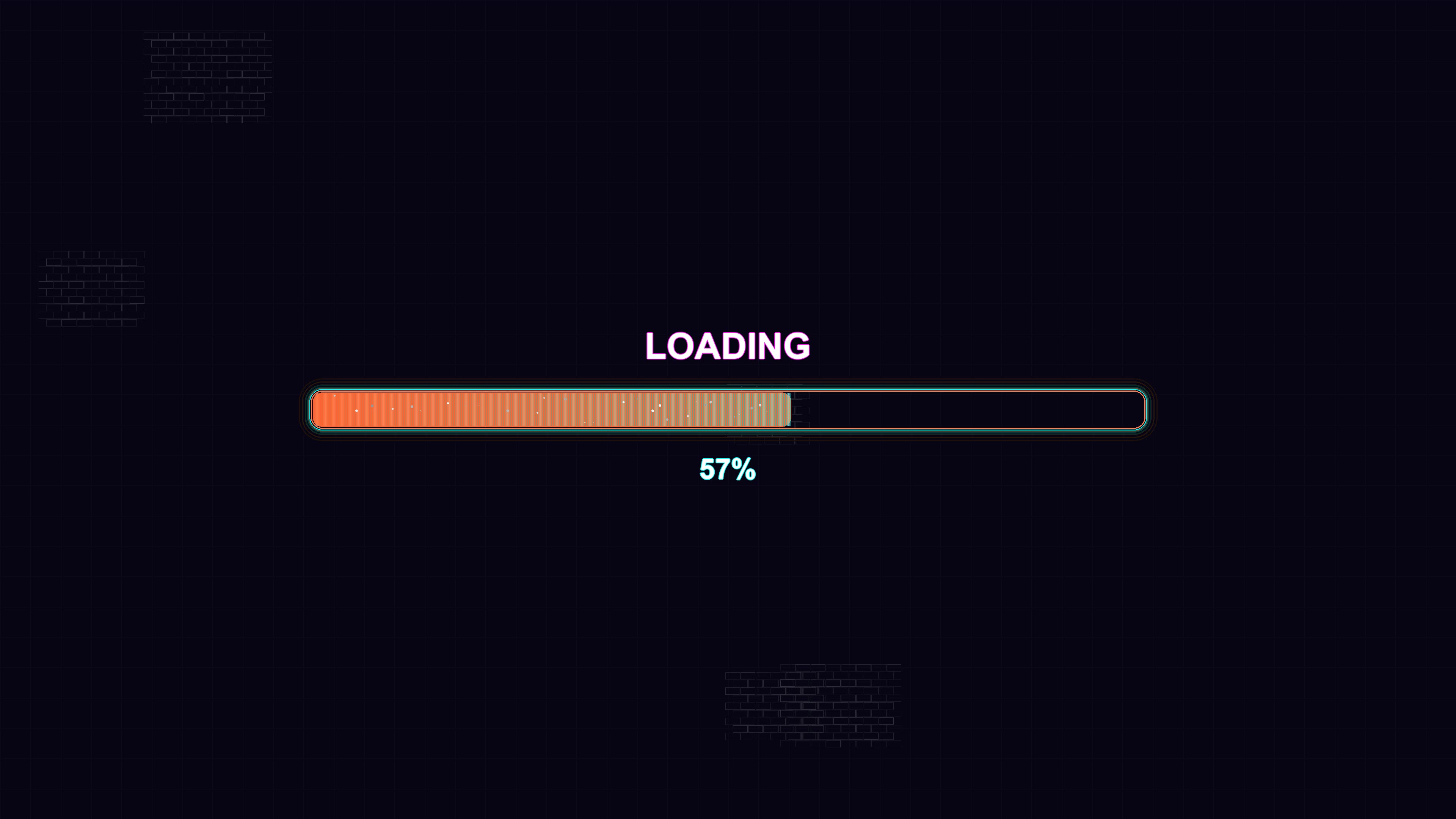 Modern style progress bar animation for loading screens during waiting times in digital applications