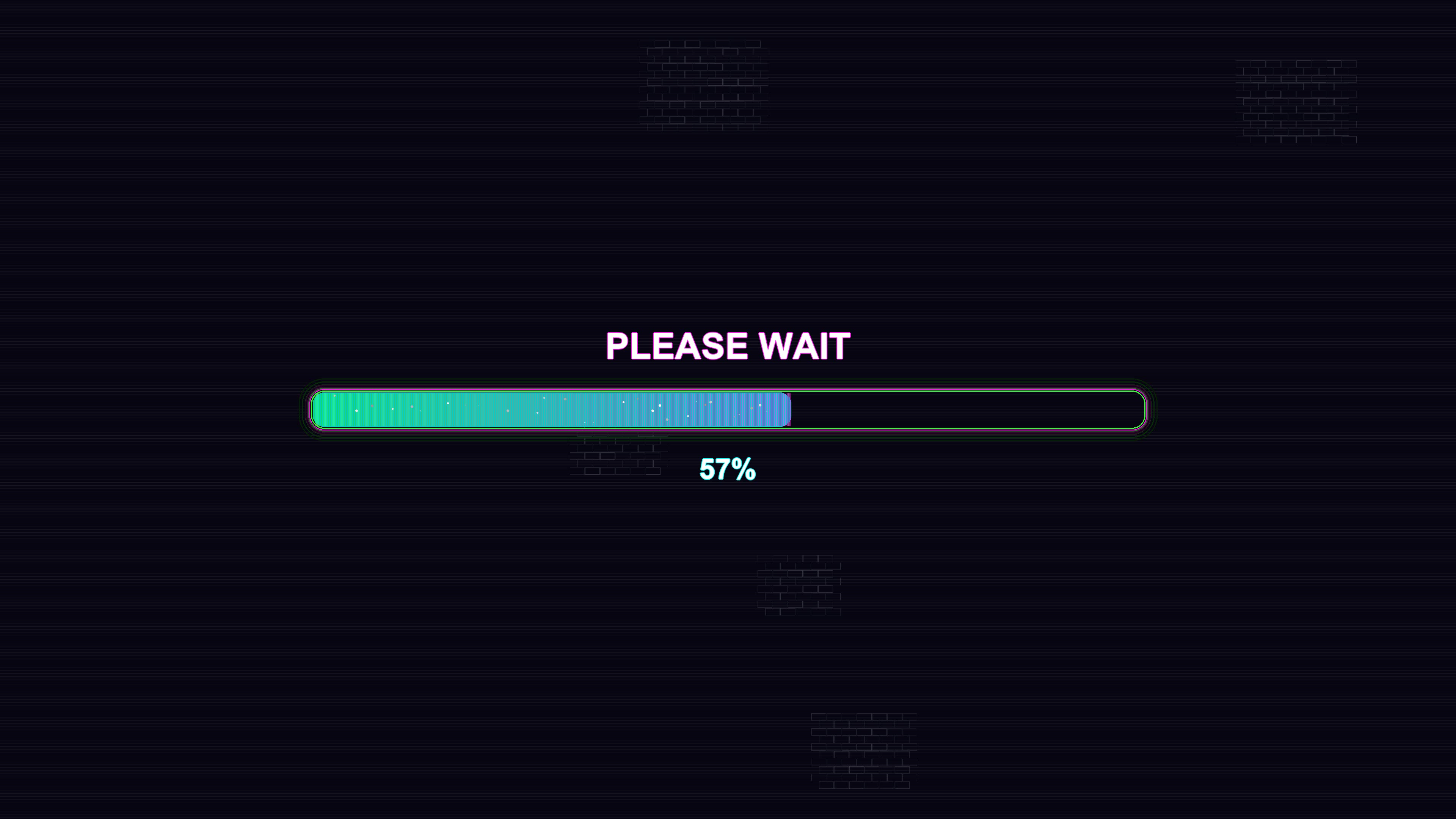 Progress bar animation used during waiting times in different applications and online platforms in modern design style