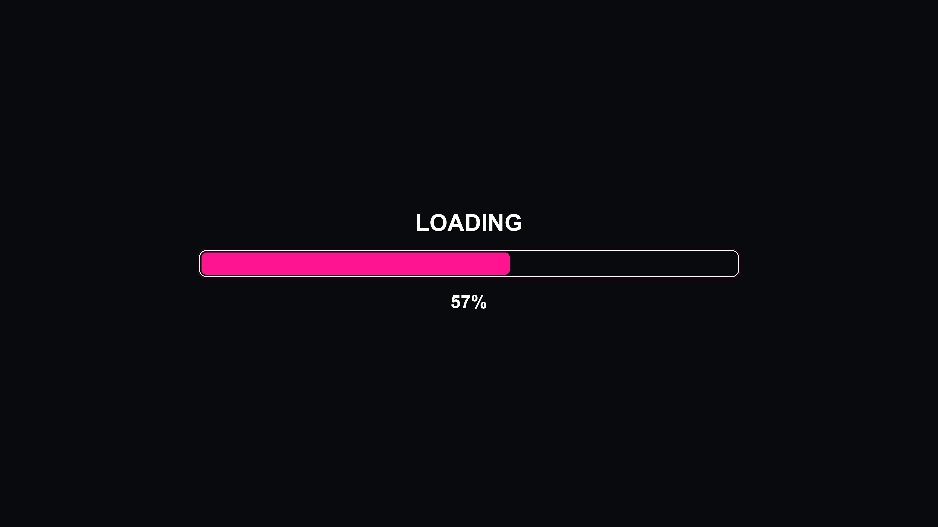 Stylish modern progress bar animation with vibrant colors for loading events in digital projects and applications