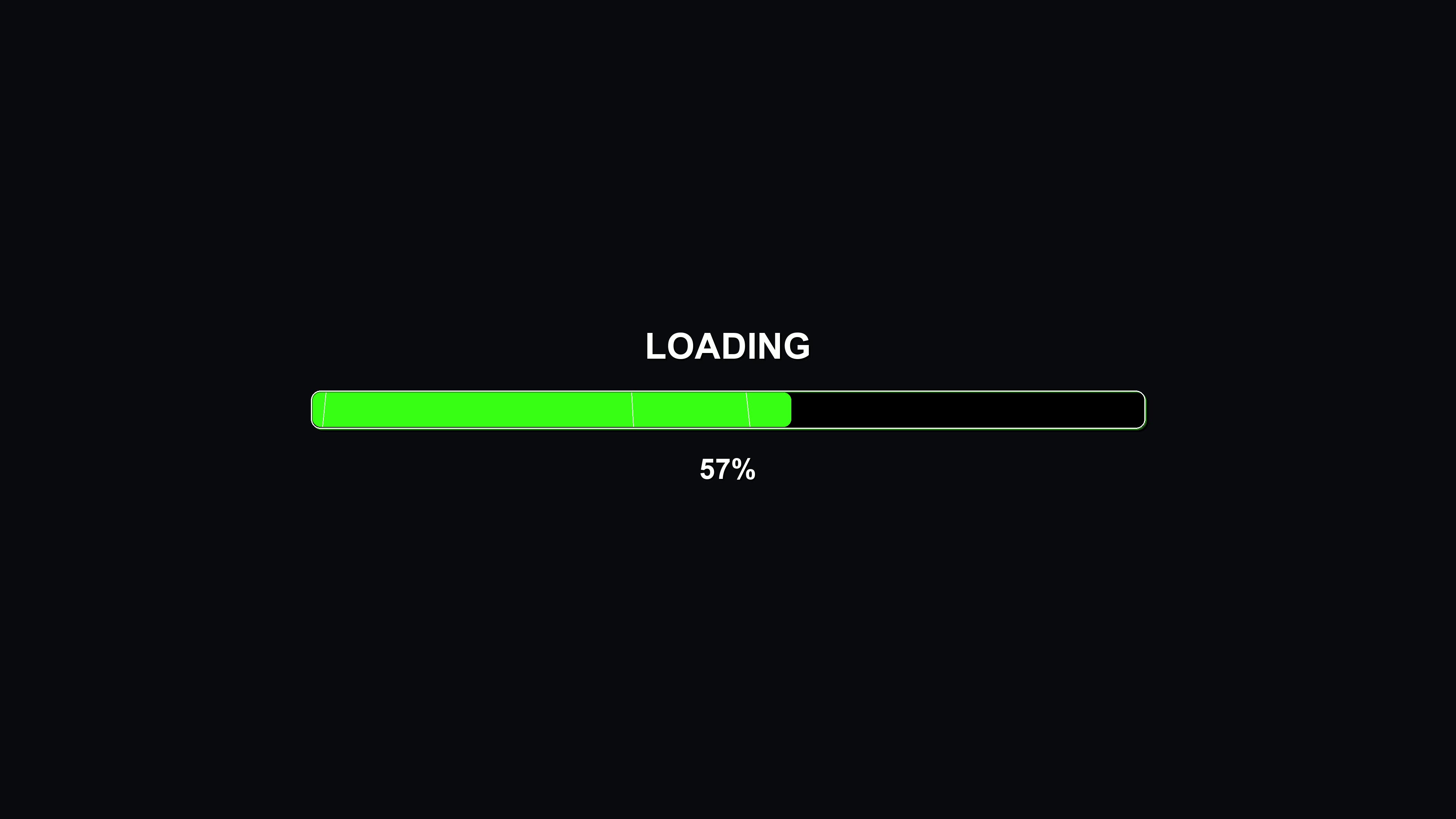 Modern progress bar animation shows vibrant colors during loading, active visual feedback for users in digital interfaces or applications