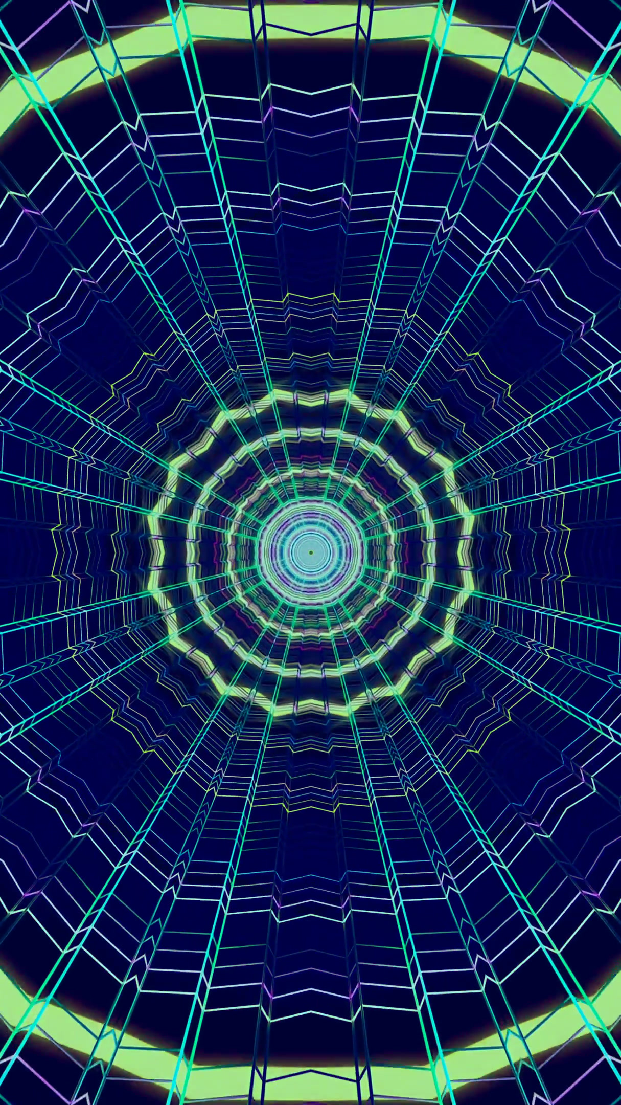 Vibrant tunnel video loop with seamless animation for engaging sc