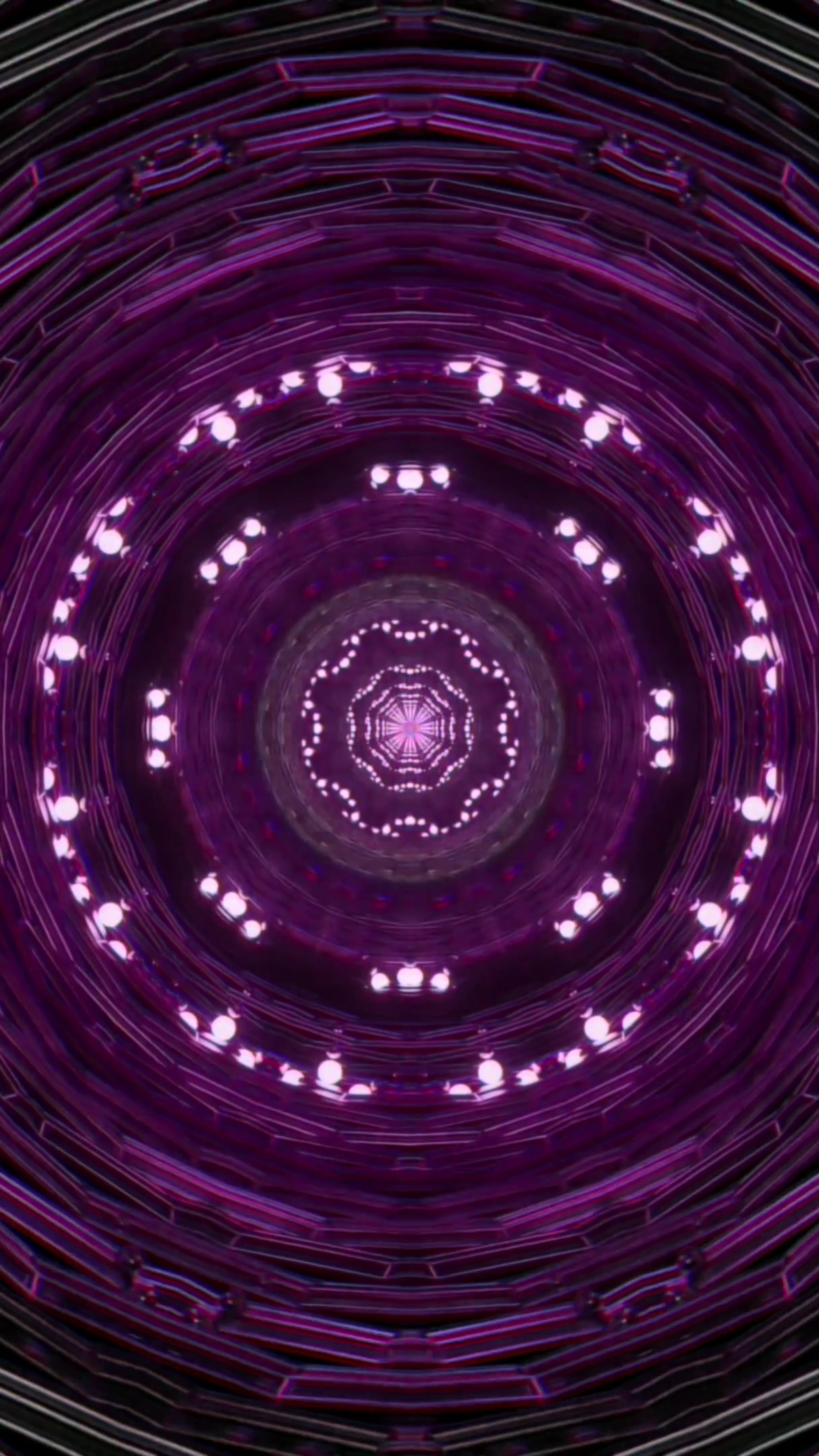 Seamless tunnel video vj loop screensaver with vibrant colors and dynamic patterns
