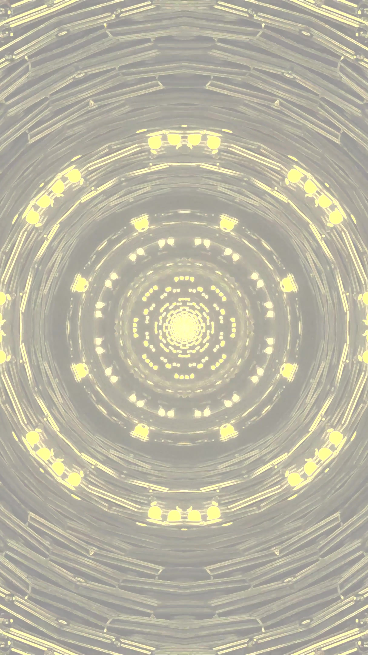 Seamless tunnel video vj loop screensaver with radiant lights and fluid motion