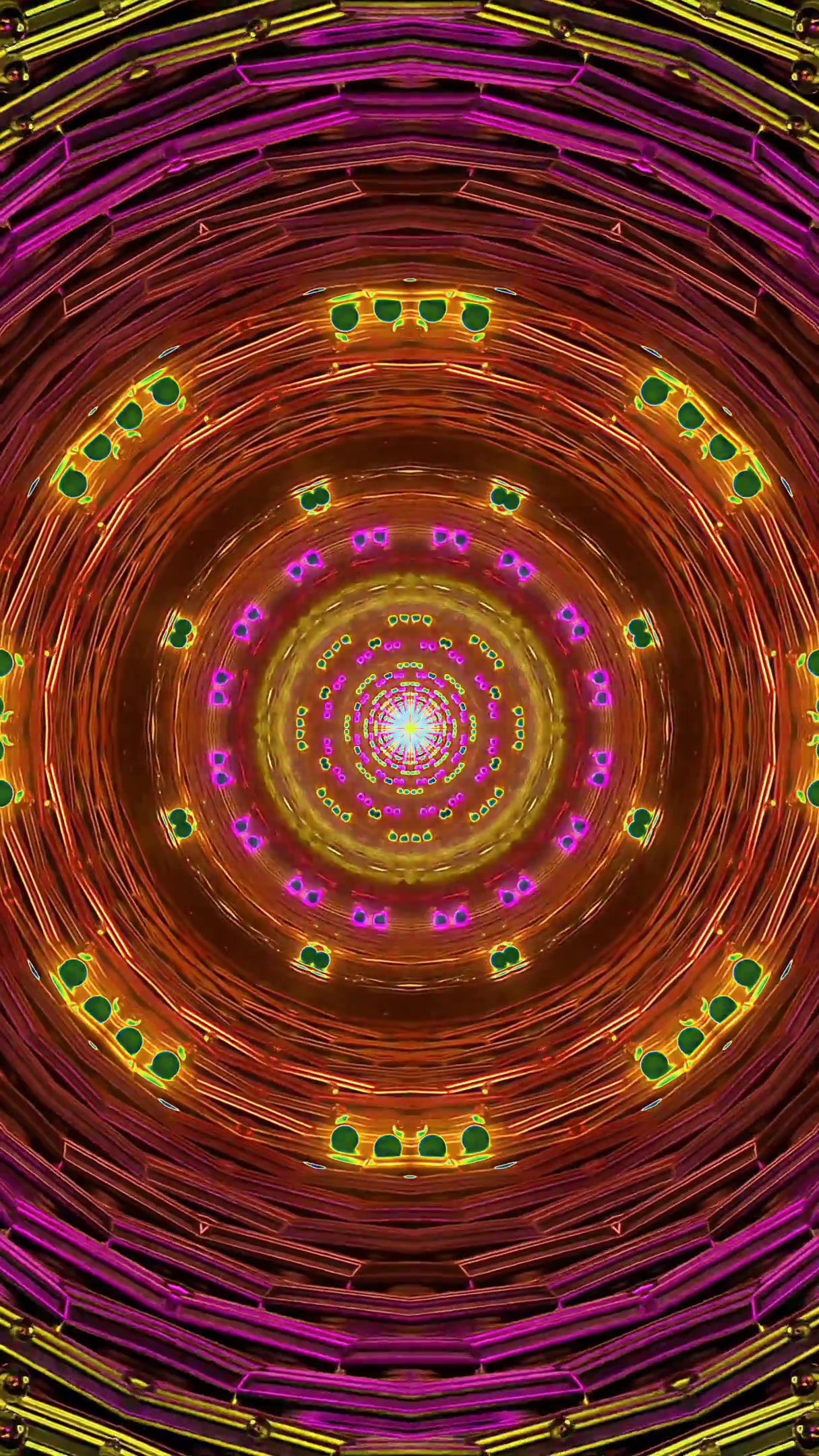 Colorful tunnel video vj loop screensaver with seamless motion