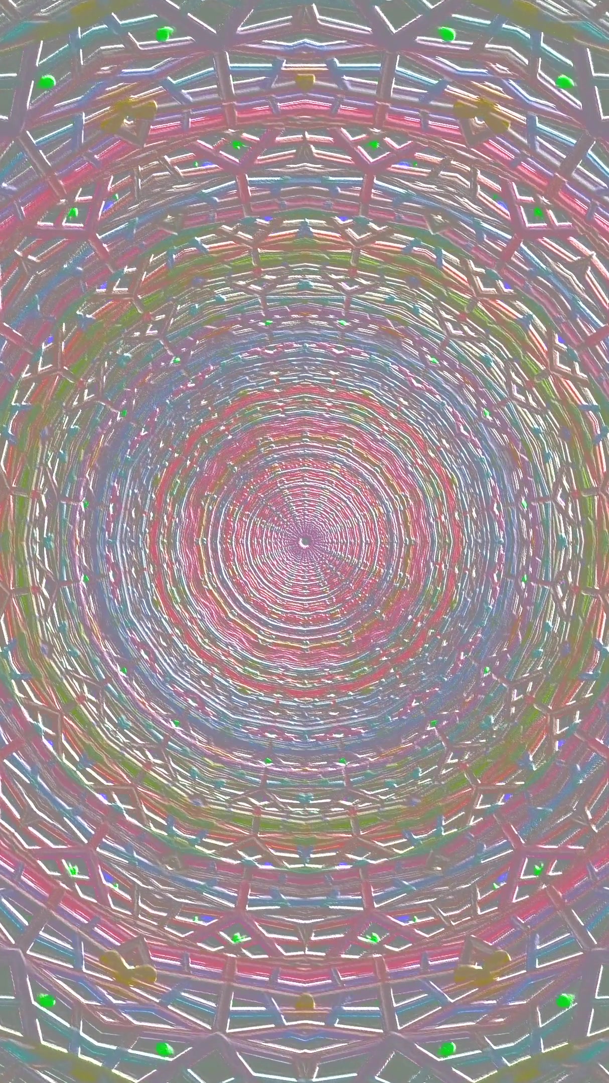 Colorful abstract tunnel video loop showcasing dynamic patterns a