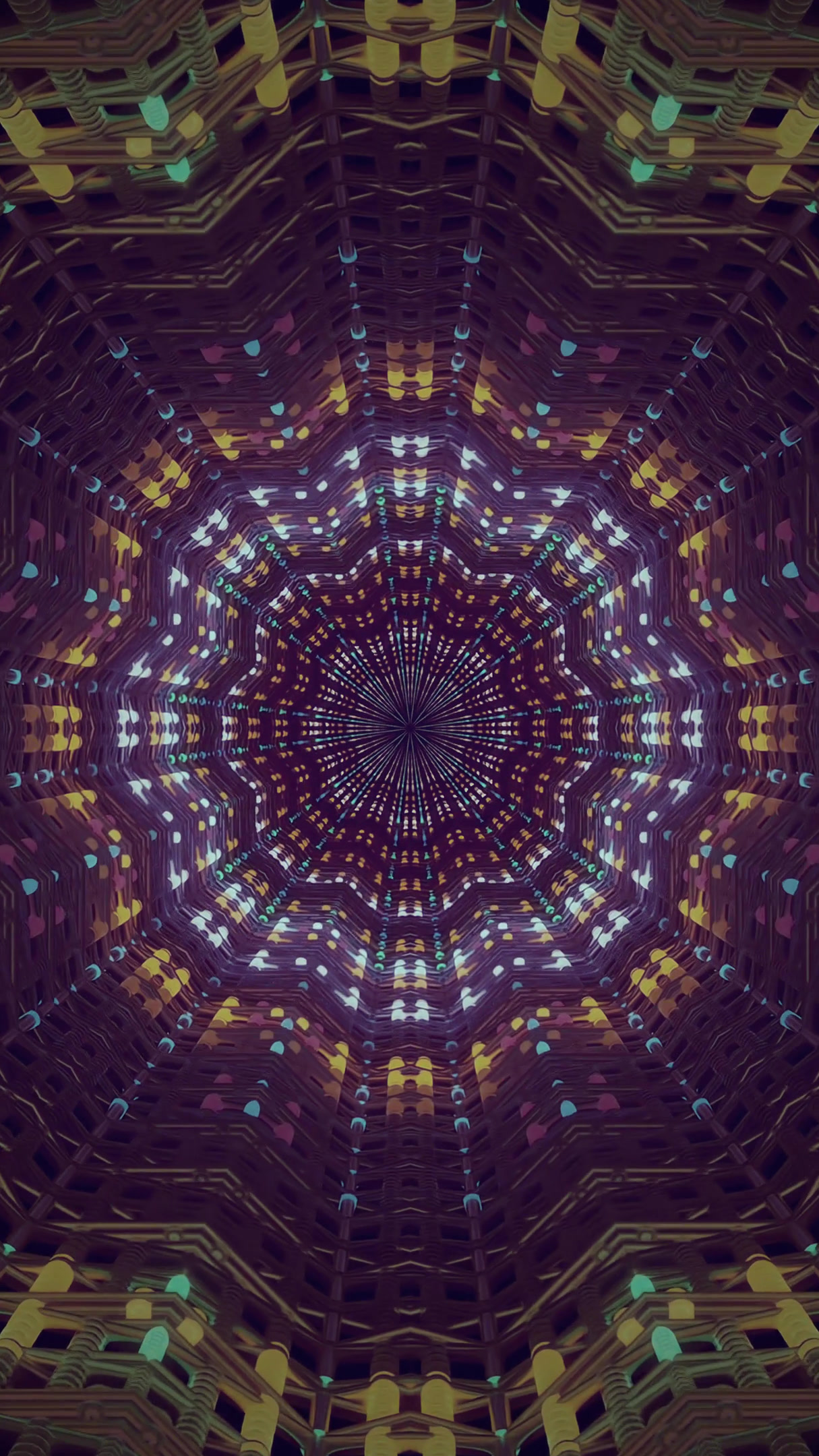 Tunnel video vj loop screensaver creating a mesmerizing visual ex