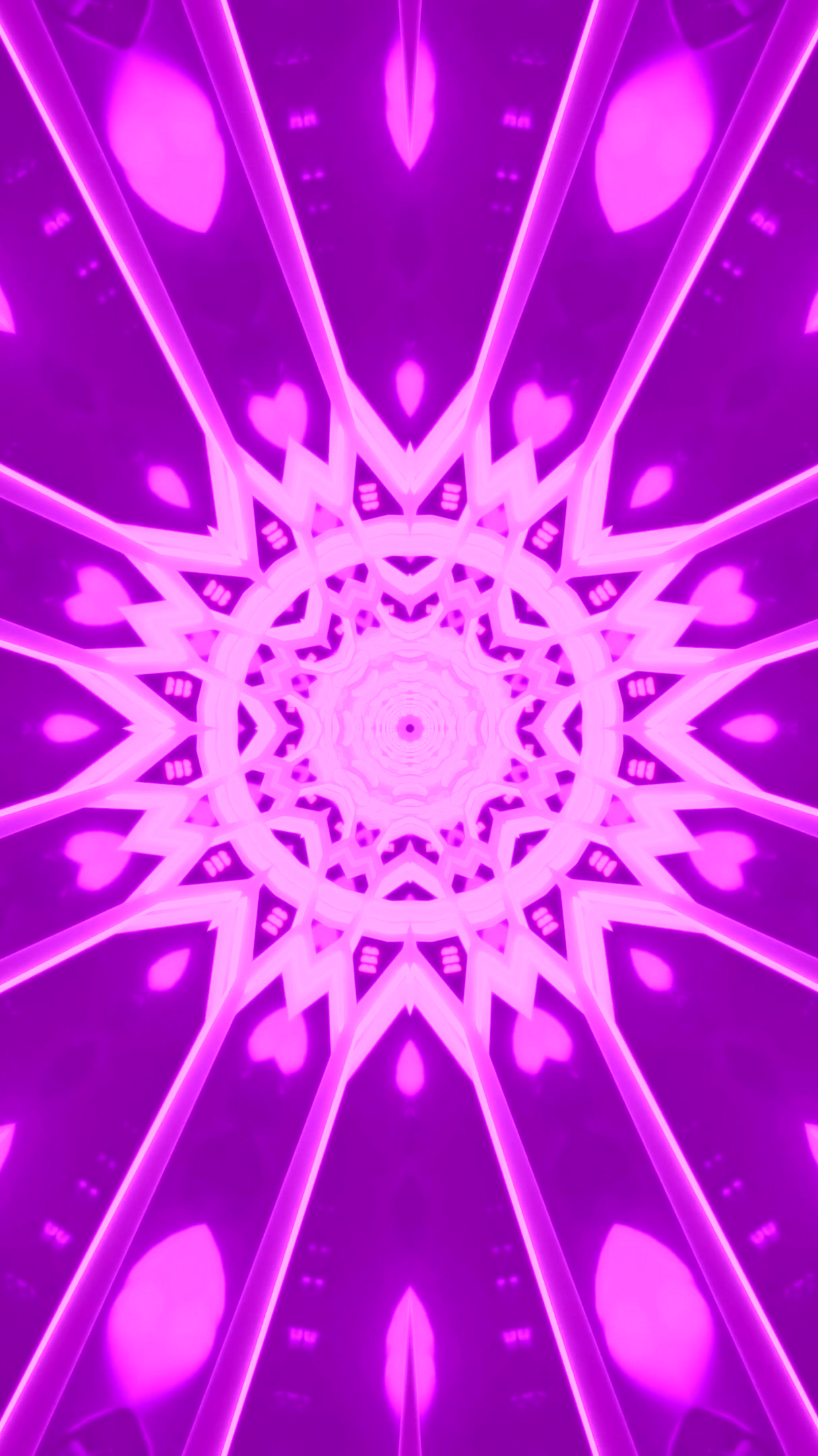 Seamless tunnel video vj loop screensaver with vivid purple color