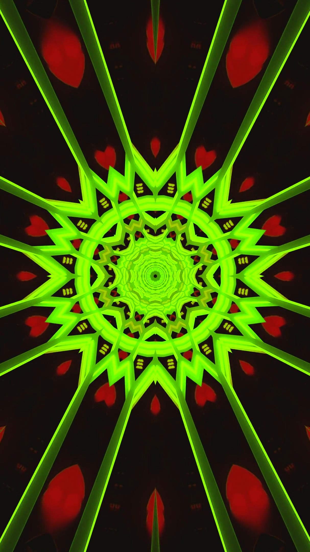 Vibrant tunnel animation with seamless looping for a captivating