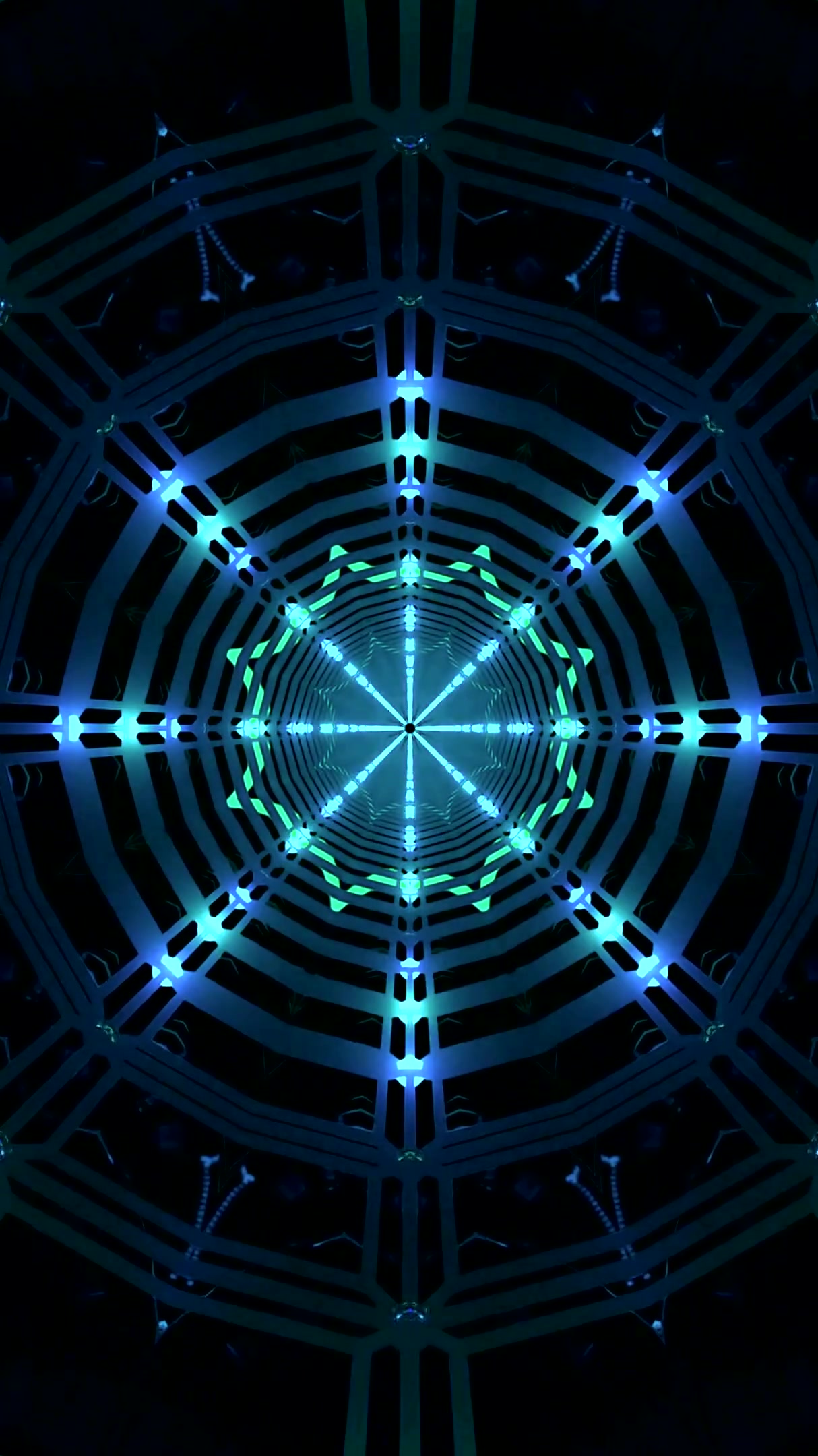 Tunnel video vj loop screensaver creating a seamless visual exper