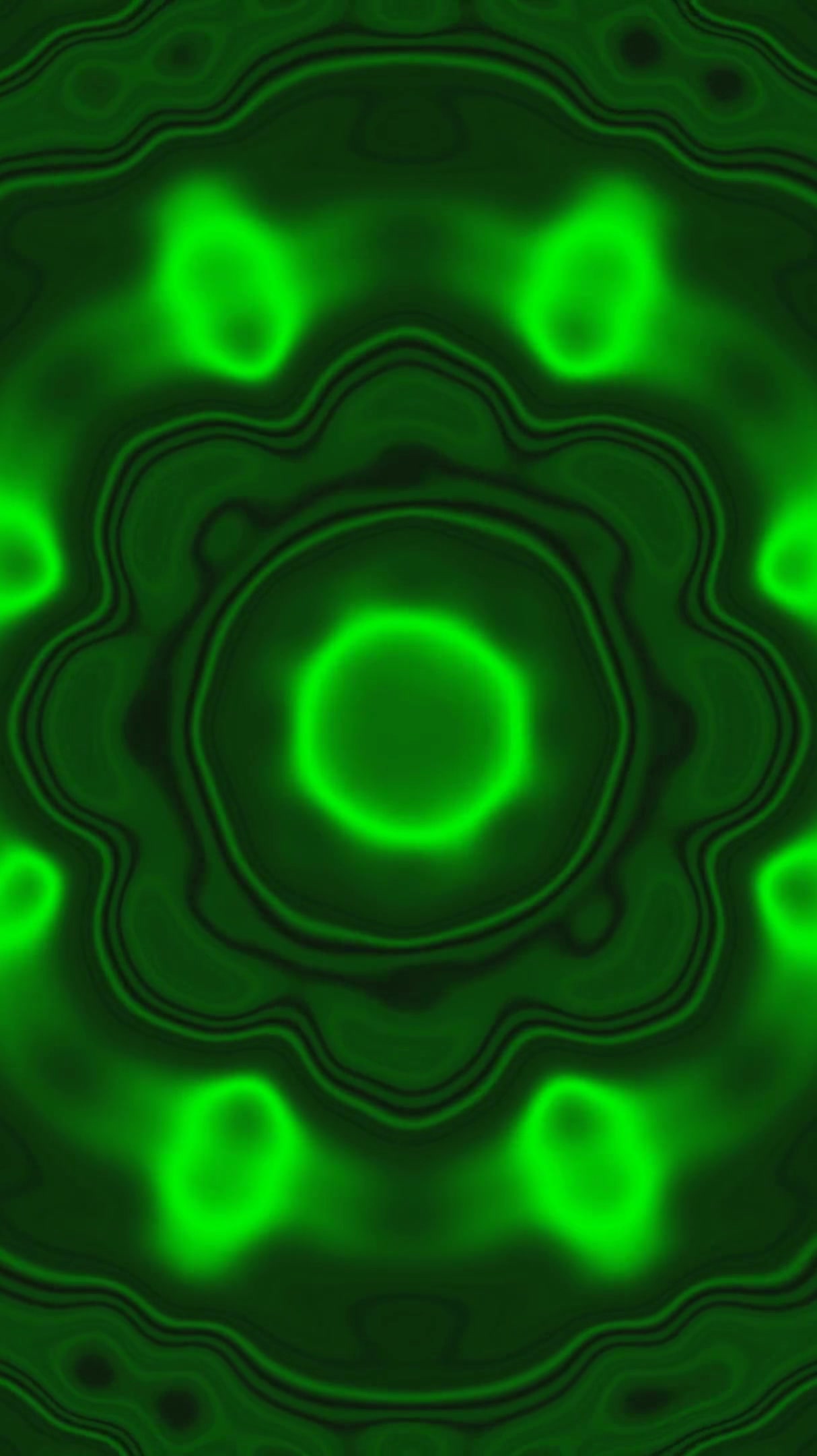 Vivid green tunnel visual loop showcasing seamless flow and dynamic patterns in an engaging screensaver experience