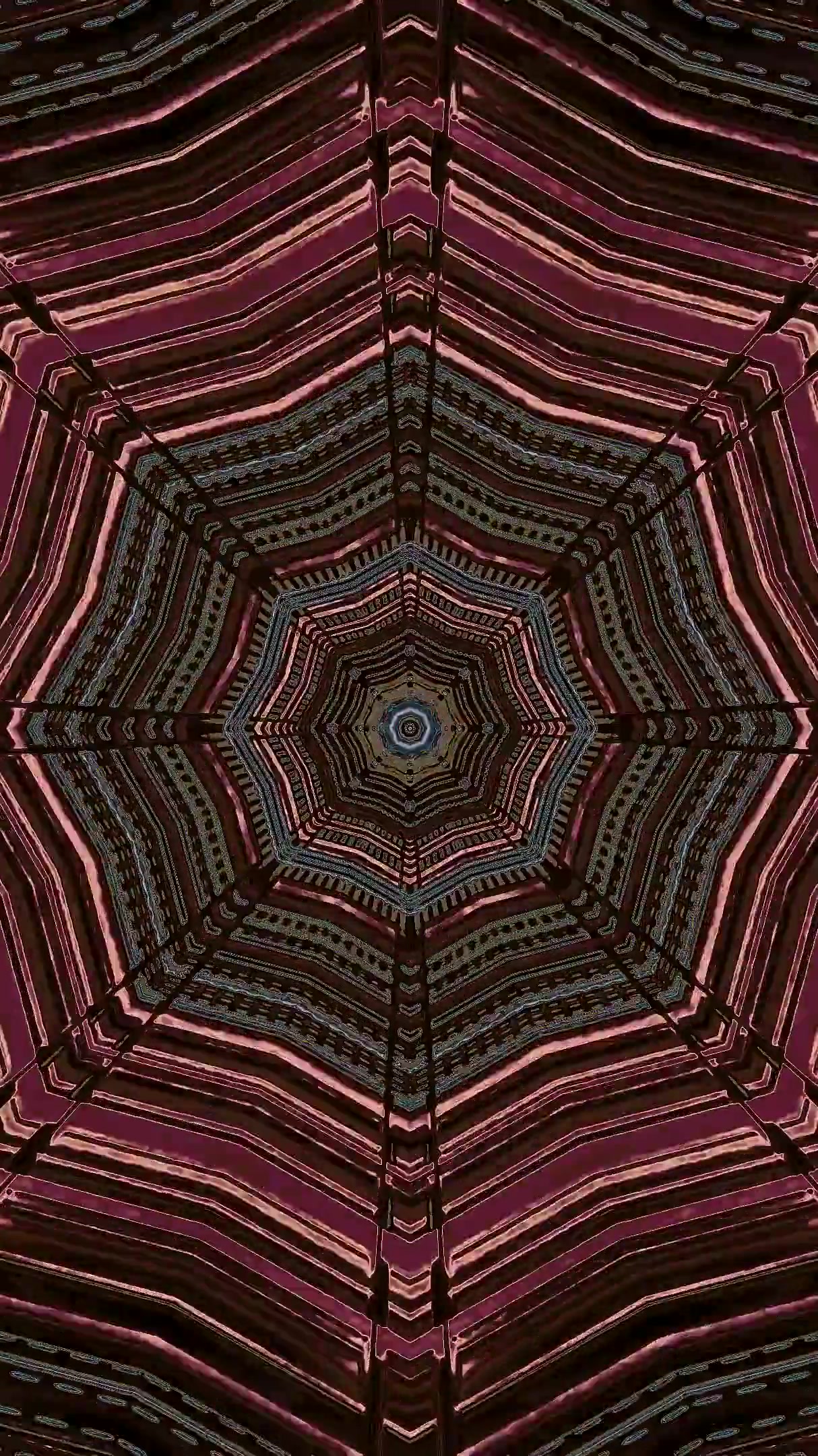 Seamless tunnel video vj loop for engaging screensaver experience