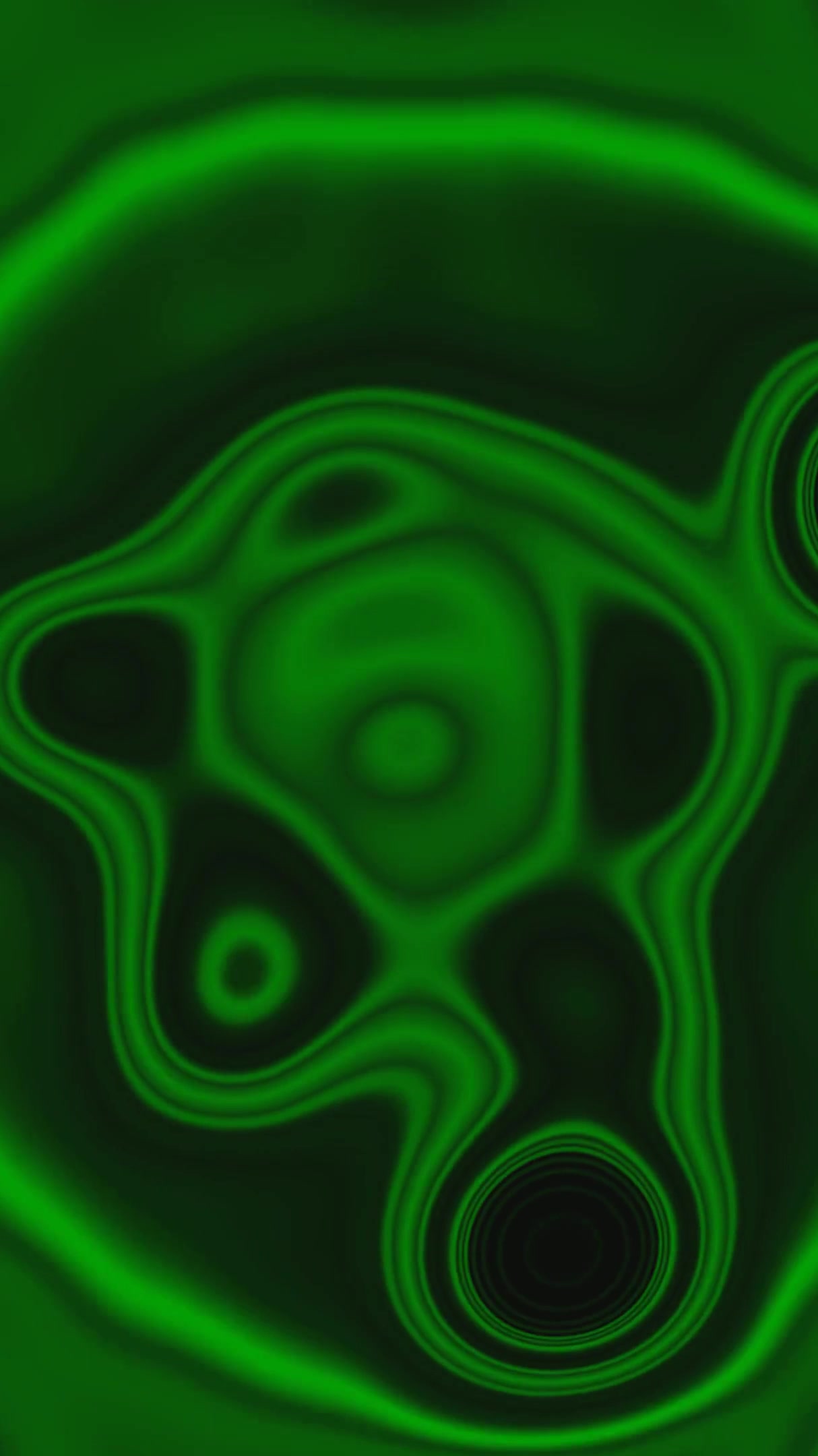 Seamless tunnel video loop with vibrant green patterns creating an immersive visual experience