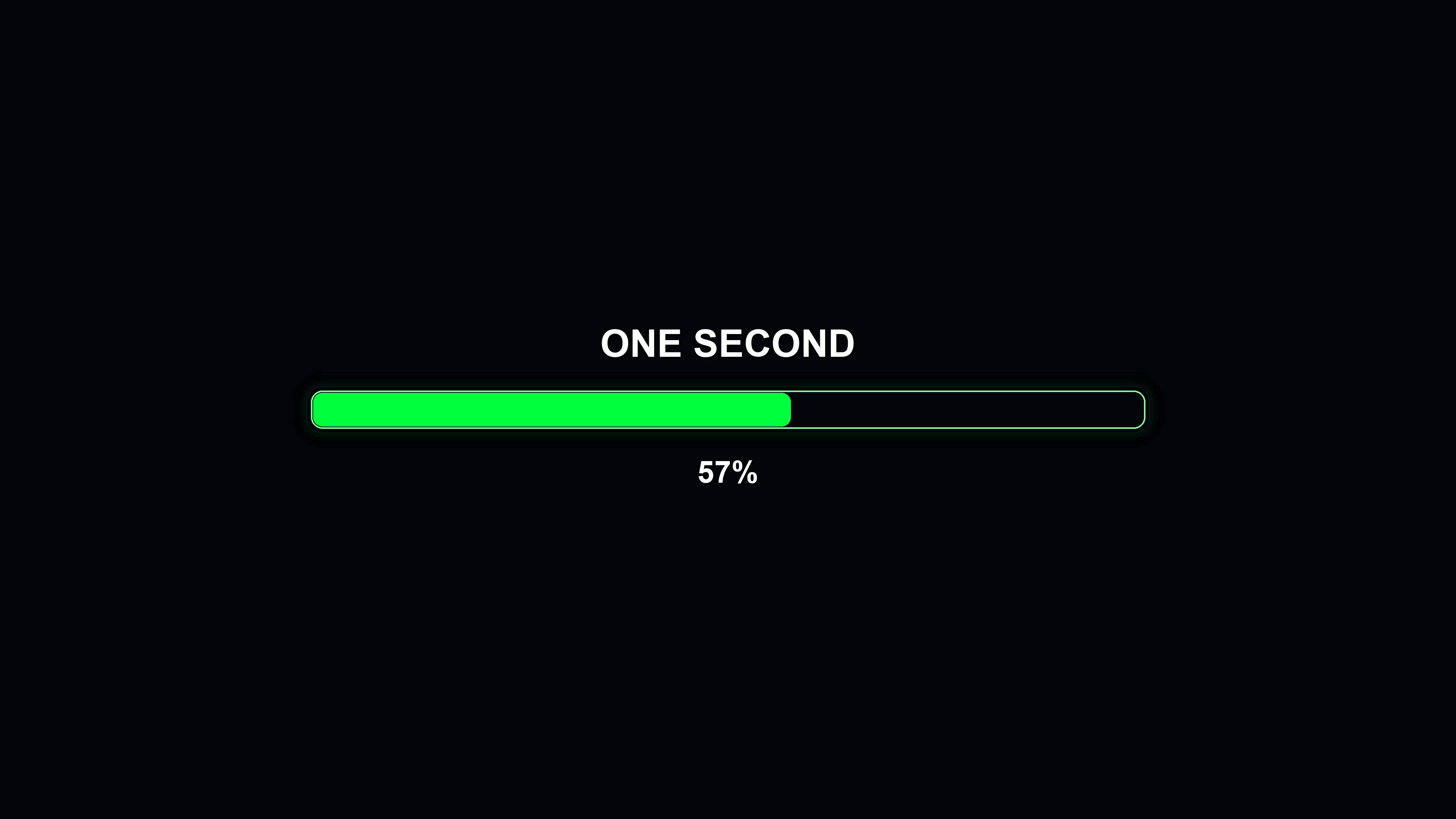 Modern style progress bar animation shows waiting periods for users in a clear and easy manner