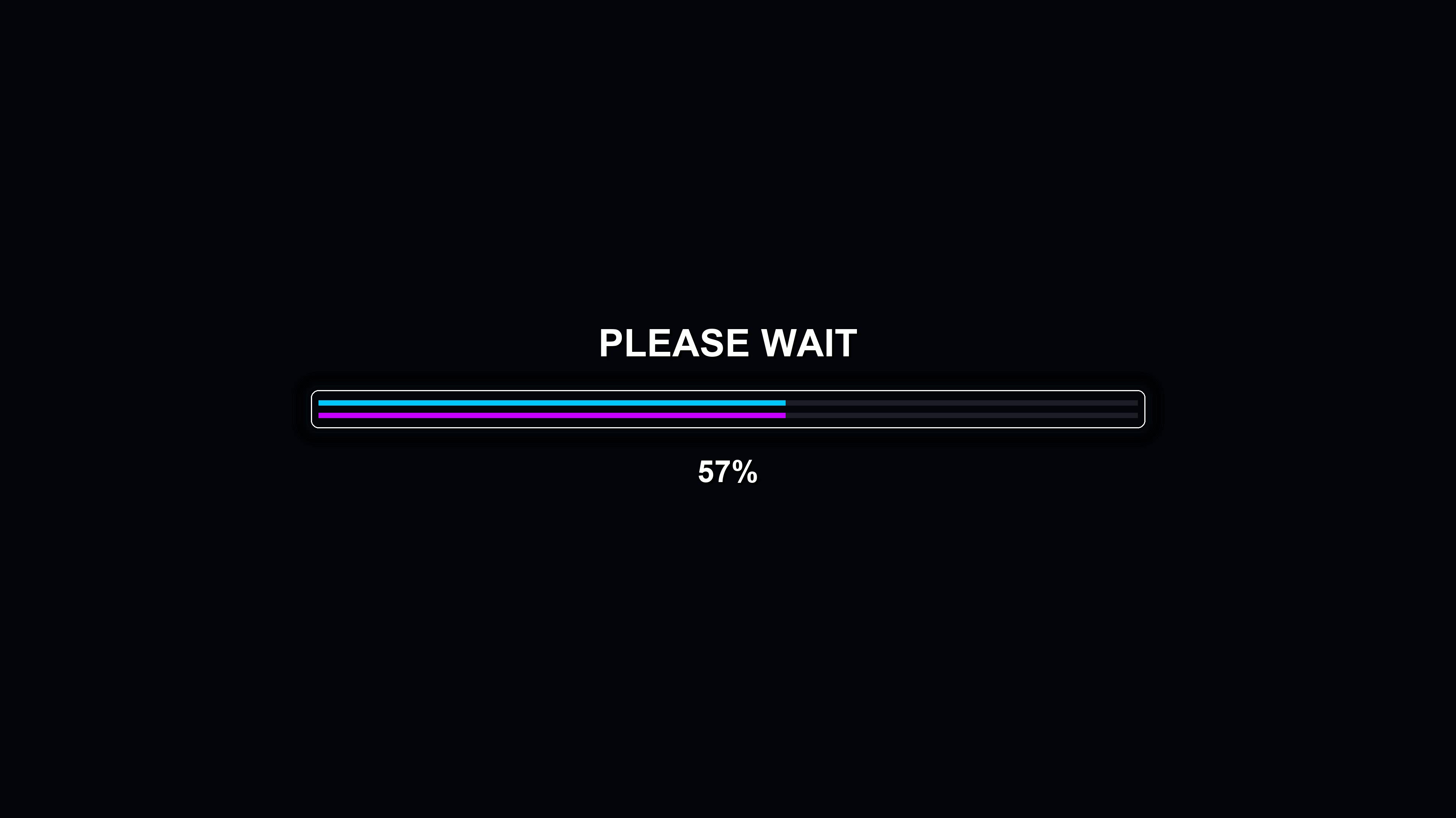 Modern progress bar animation for waiting periods during digital tasks and processes