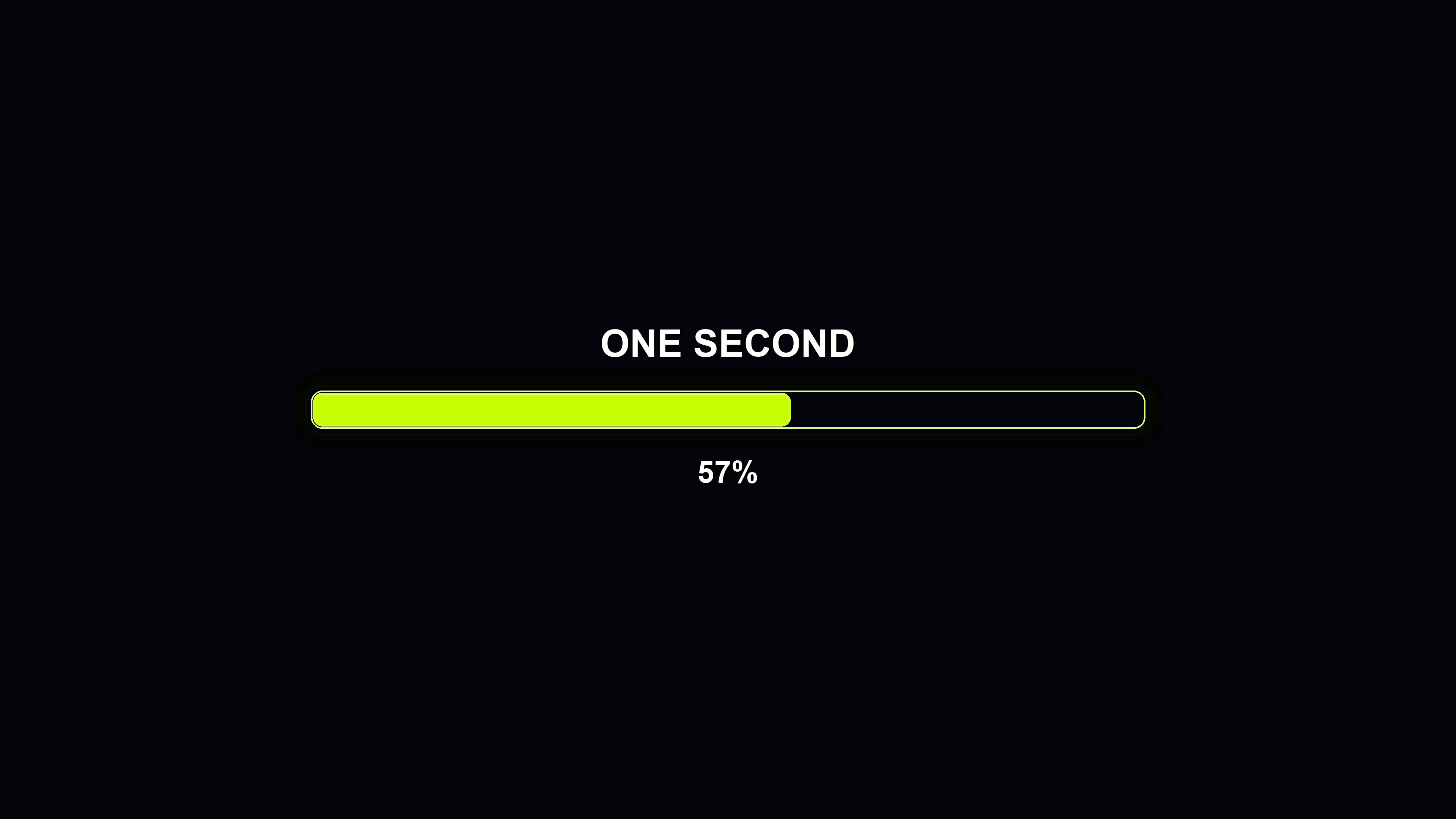 Modern progress bar animation showing waiting time in a sleek design suitable for digital projects