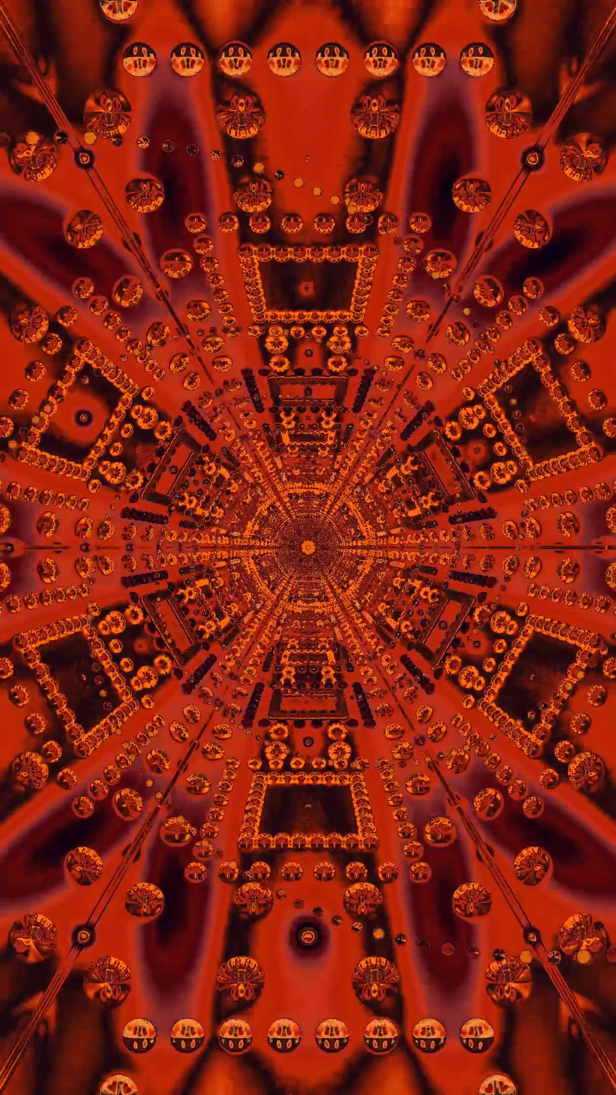 Tunnel video vj loop screensaver offers seamless experience with