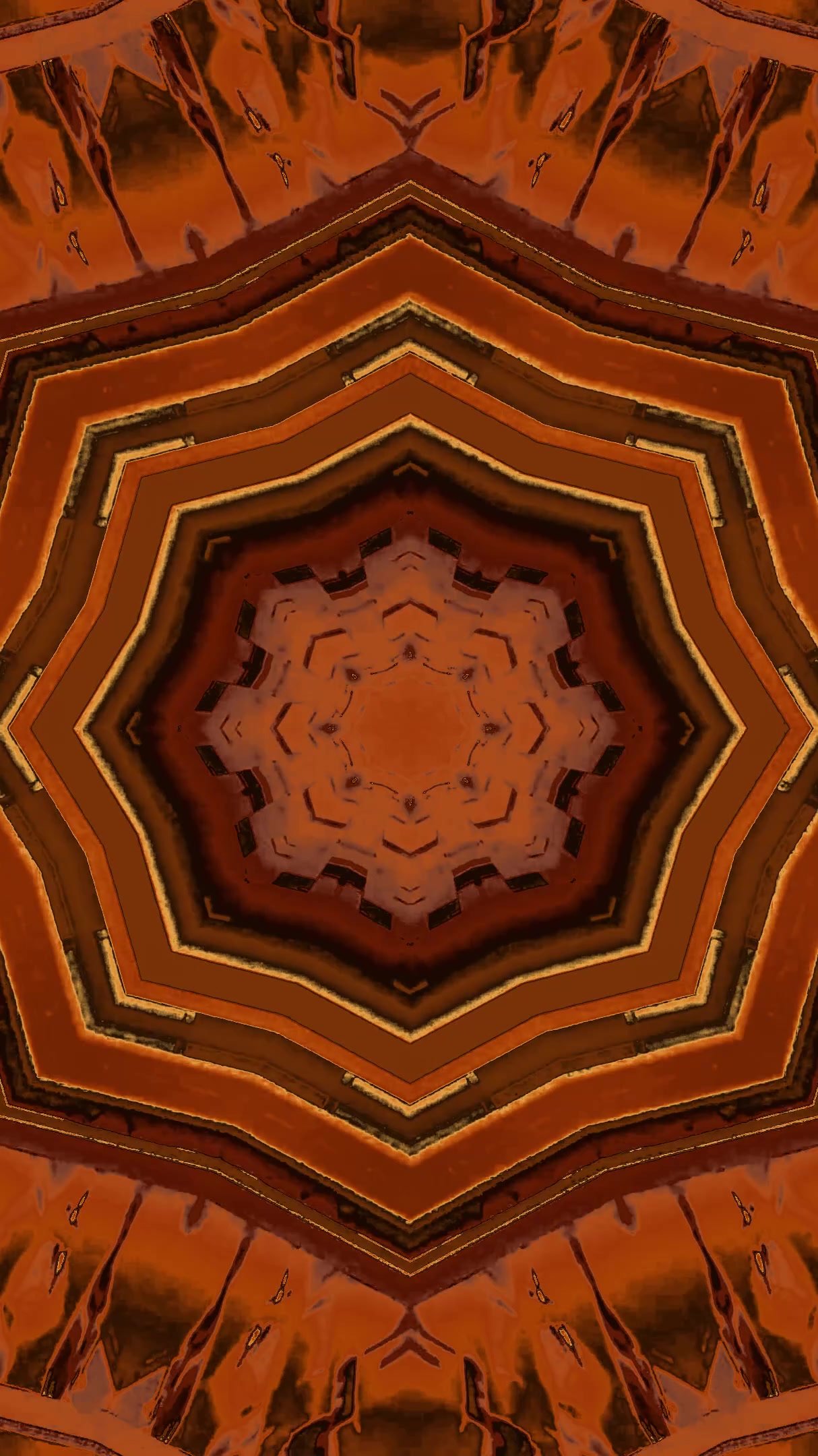 Vibrant tunnel video loop creating a seamless visual experience with bold colors and dynamic shapes