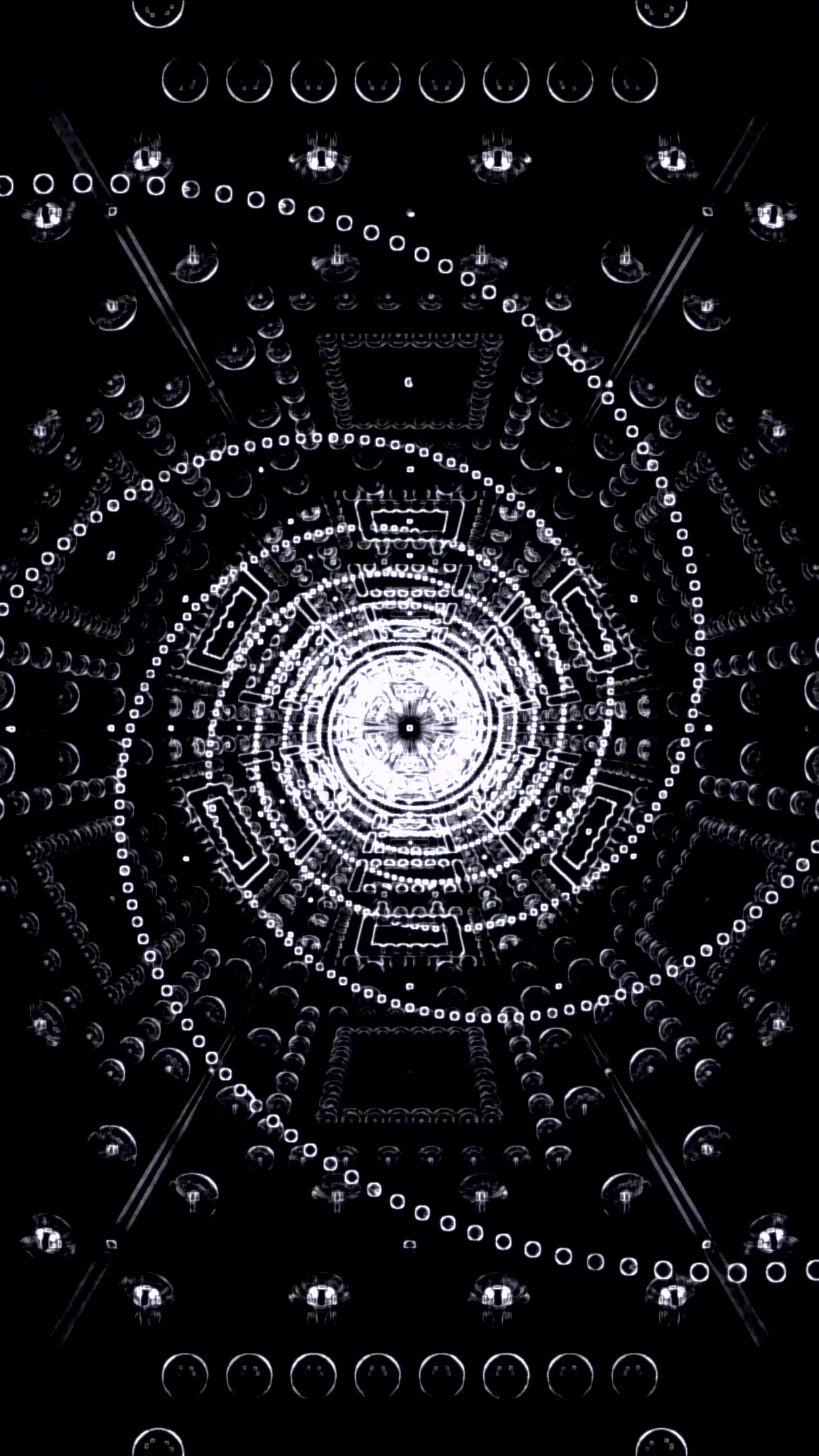 Seamless tunnel video vj loop screensaver with hypnotic circular