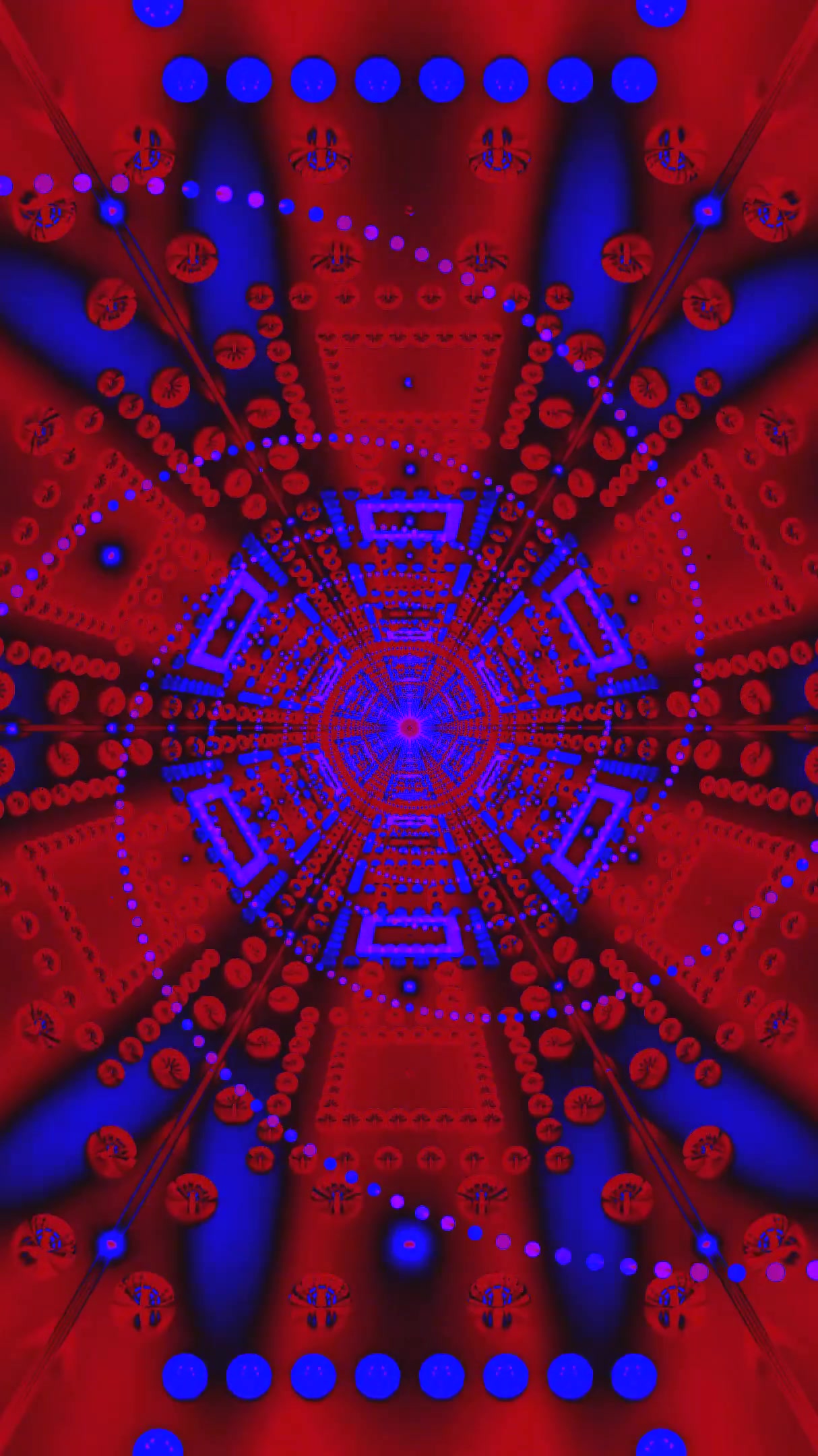 Tunnel video vj loop screensaver creates an immersive experience