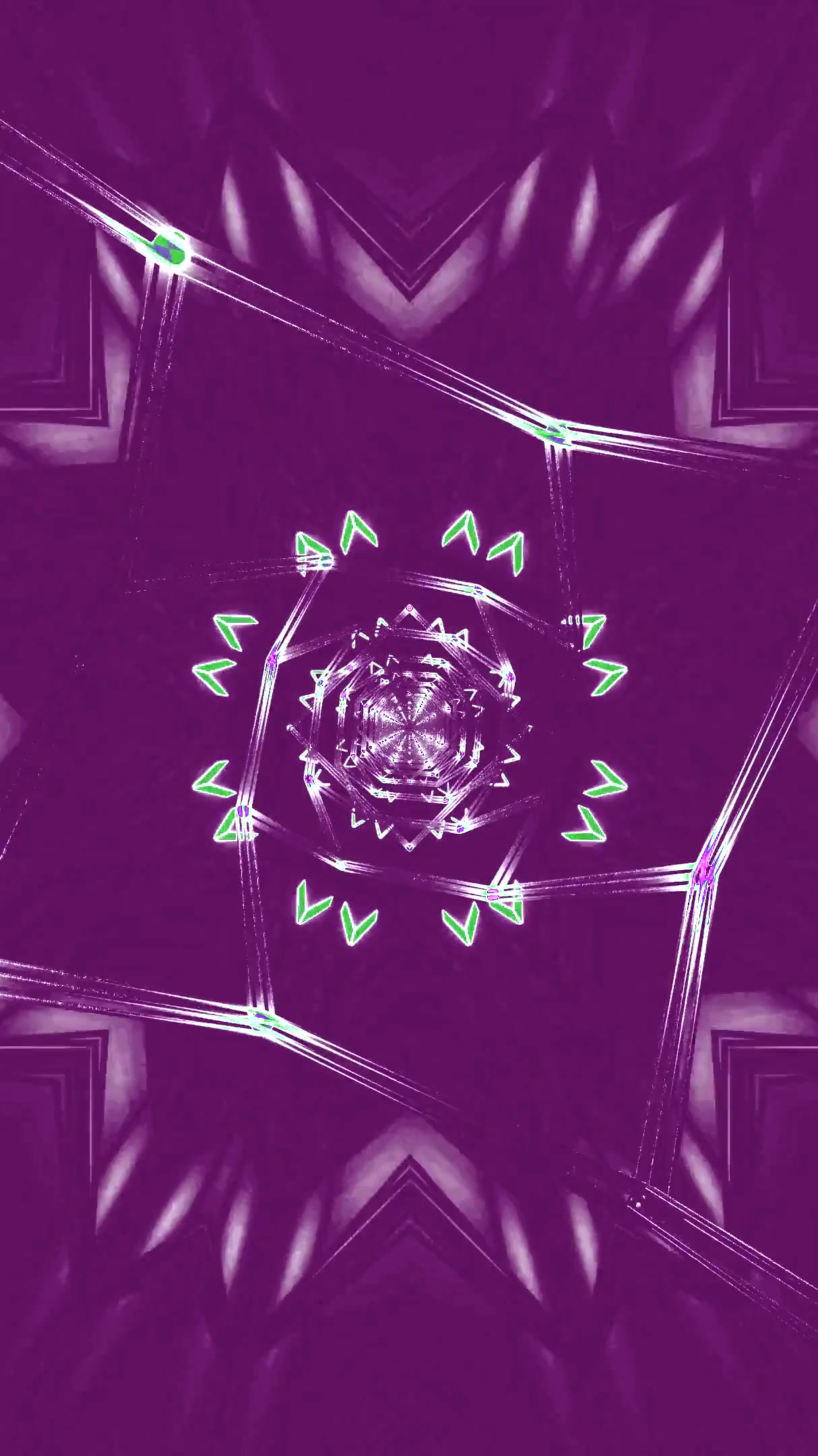 Colorful tunnel visual effects loop creates immersive experience