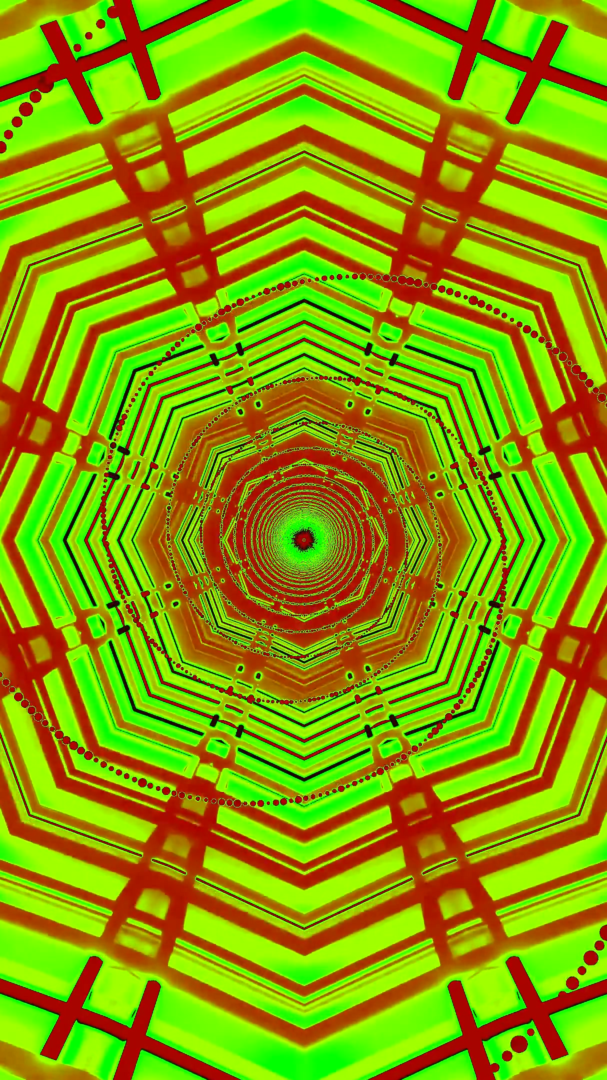 Seamless tunnel video loop creates a vibrant visual experience wi