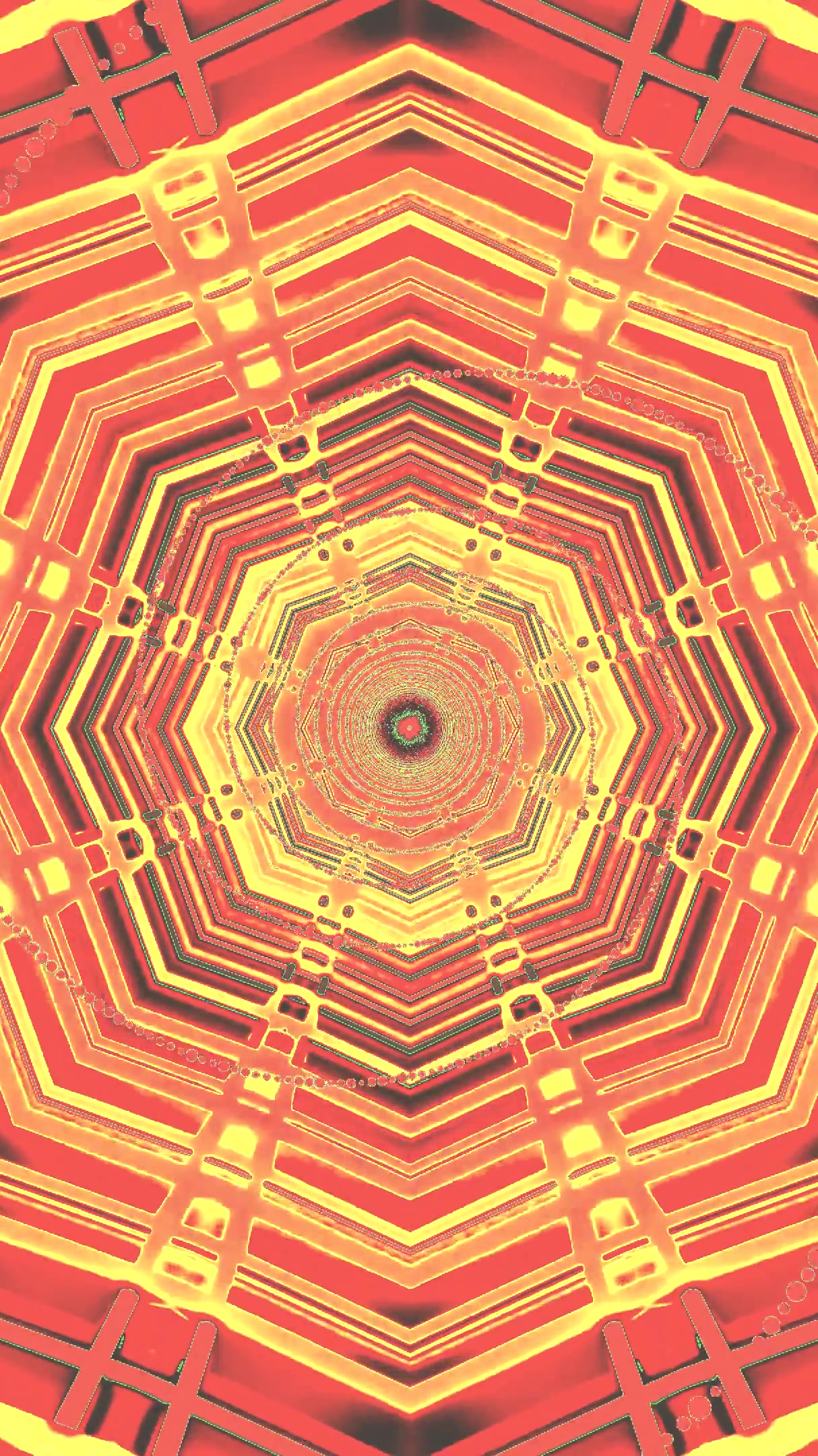 Vibrant tunnel video vj loop screensaver with seamless effects an