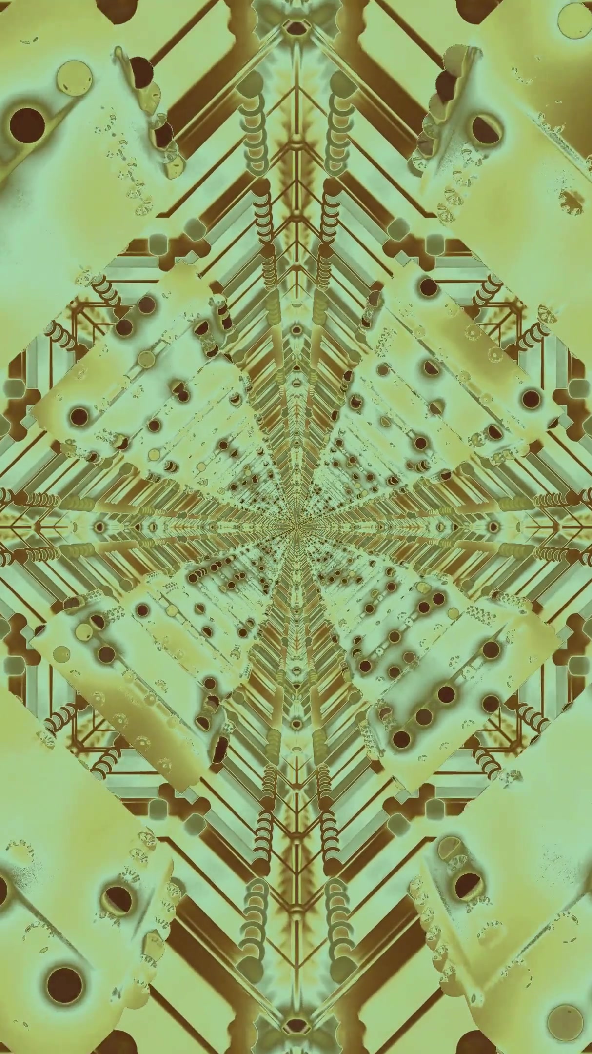 Tunnel vj loop screensaver with seamless transition and dynamic p