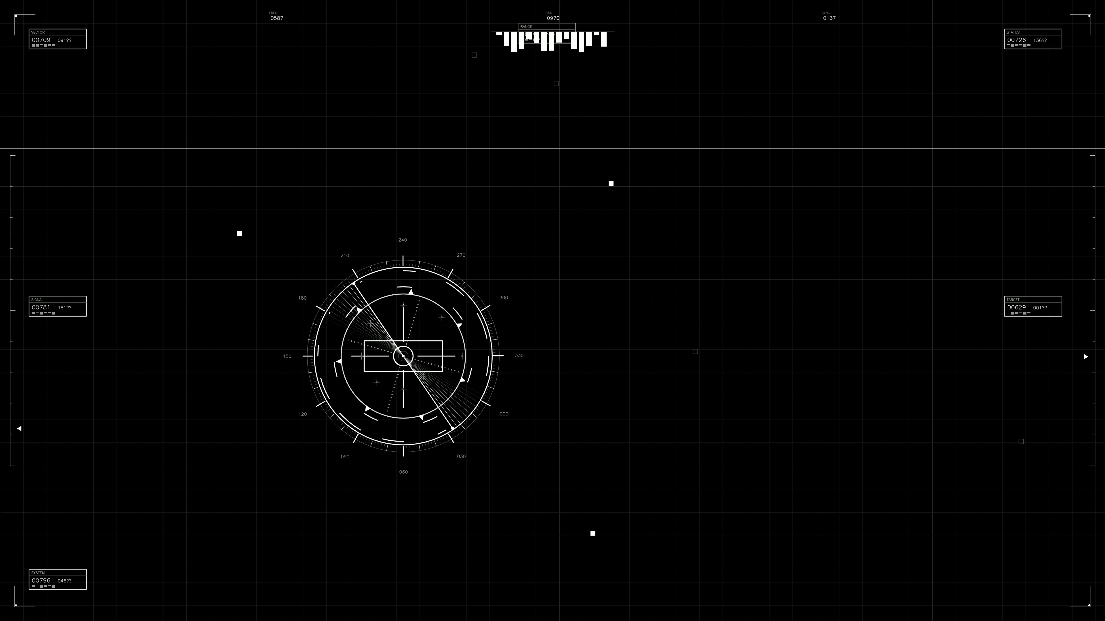 Military gui war stock footage hud animation for science fiction production showcasing detailed graphics and real-time data display