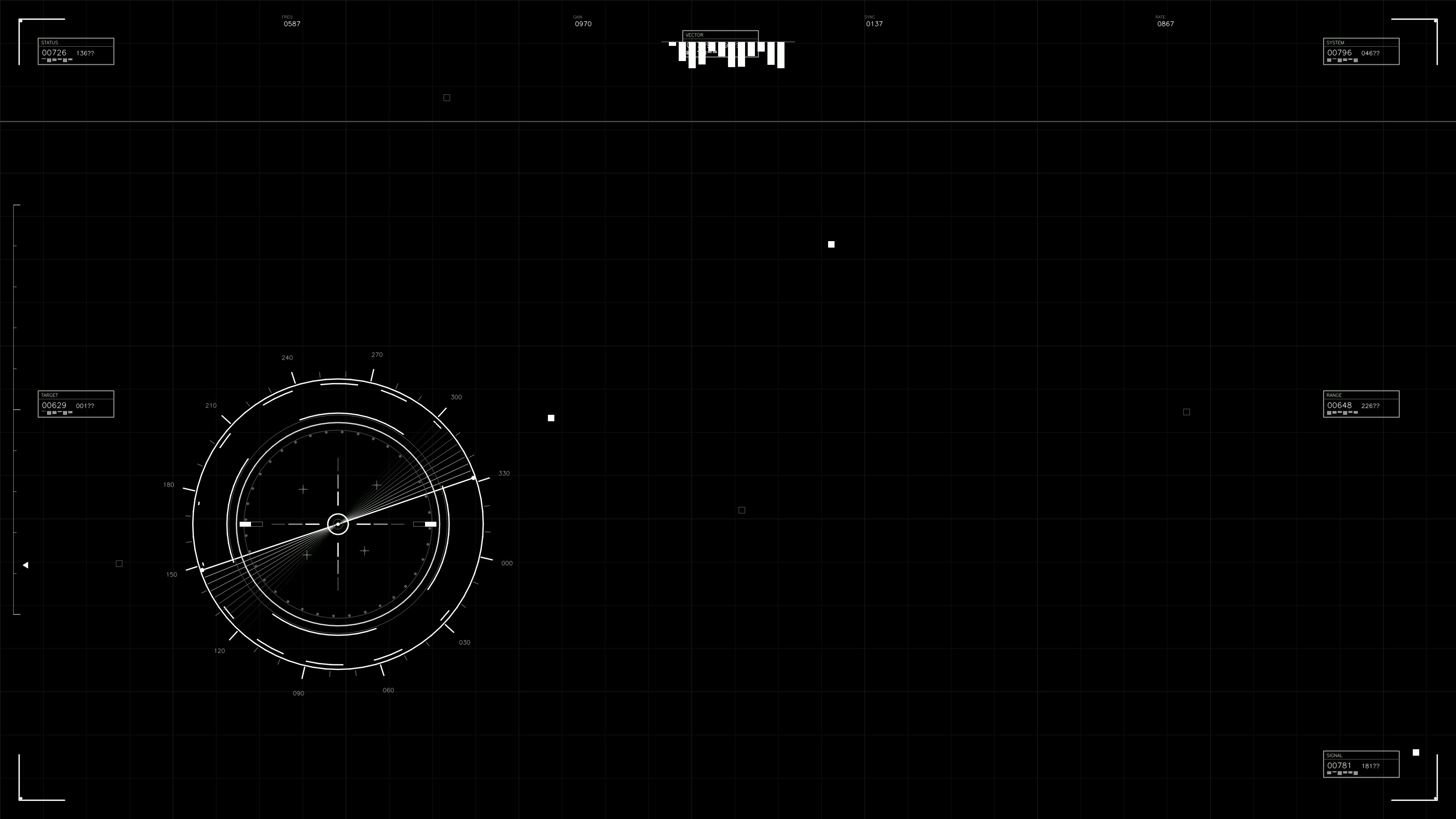 Military graphical user interface war stock footage hud animation for science fiction production