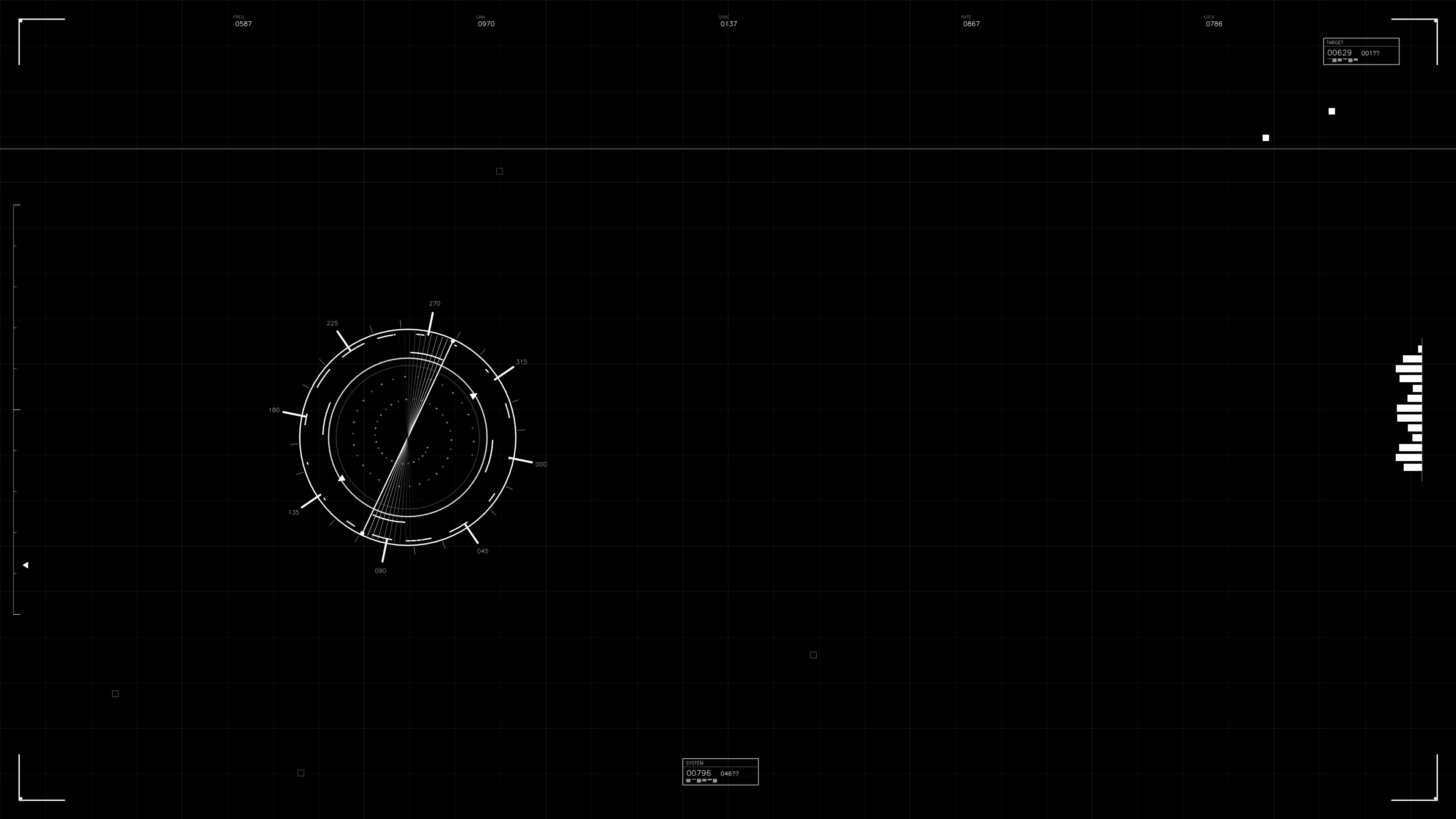 Military gui war stock footage with hud animation for science fiction production in digital environment