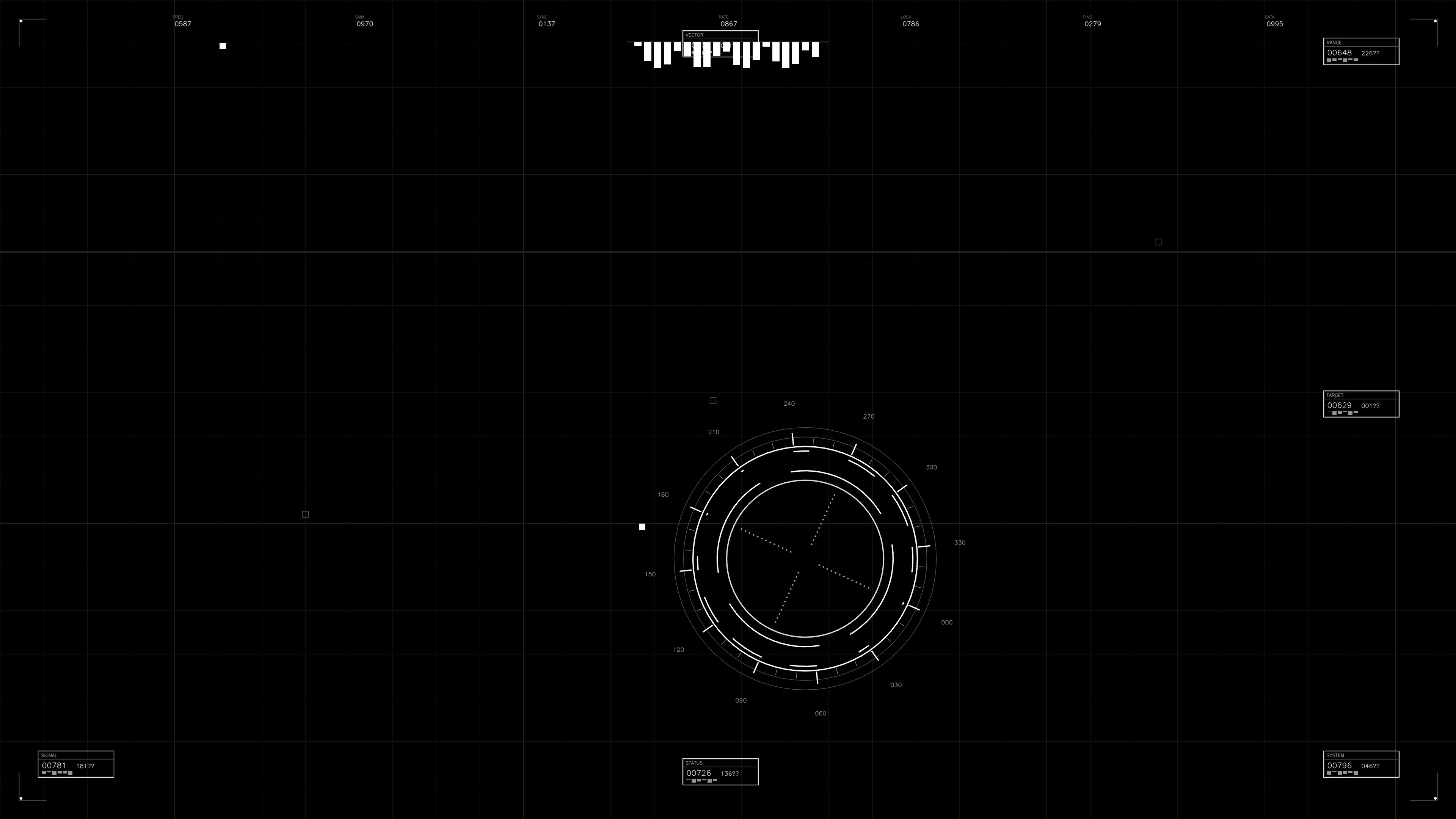 Military gui war stock footage hud animation for science fiction production used in digital media projects