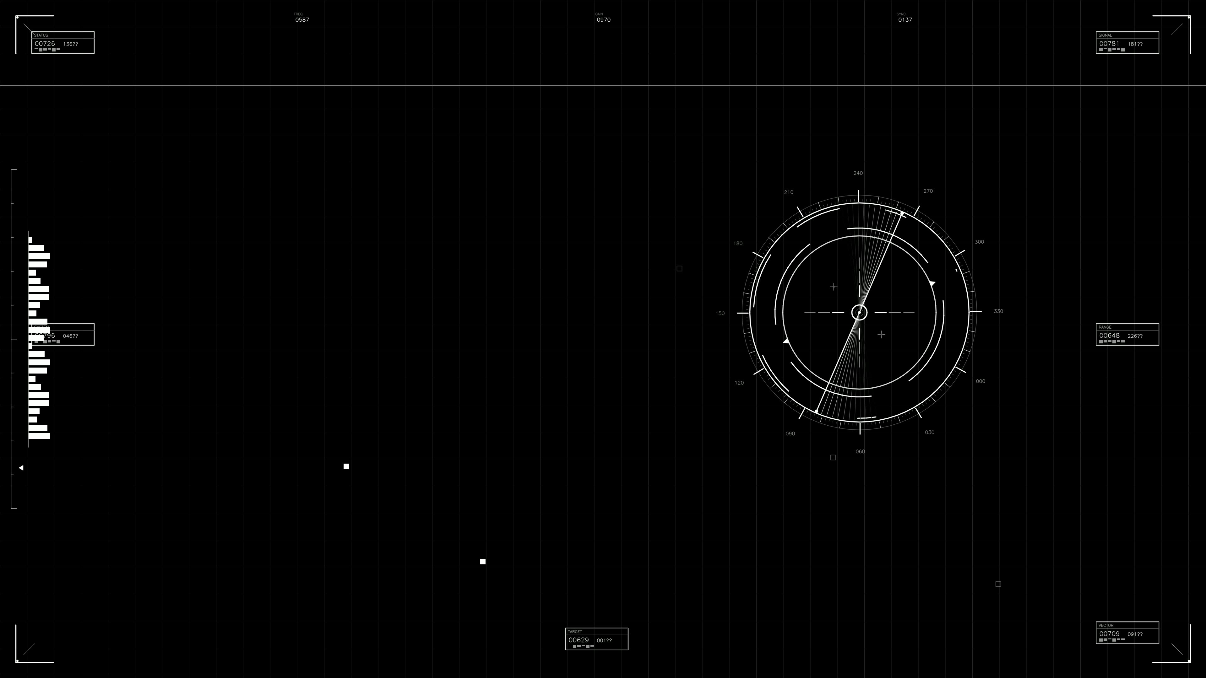 Military gui war stock footage hud animation for science fiction production in a digital display setting