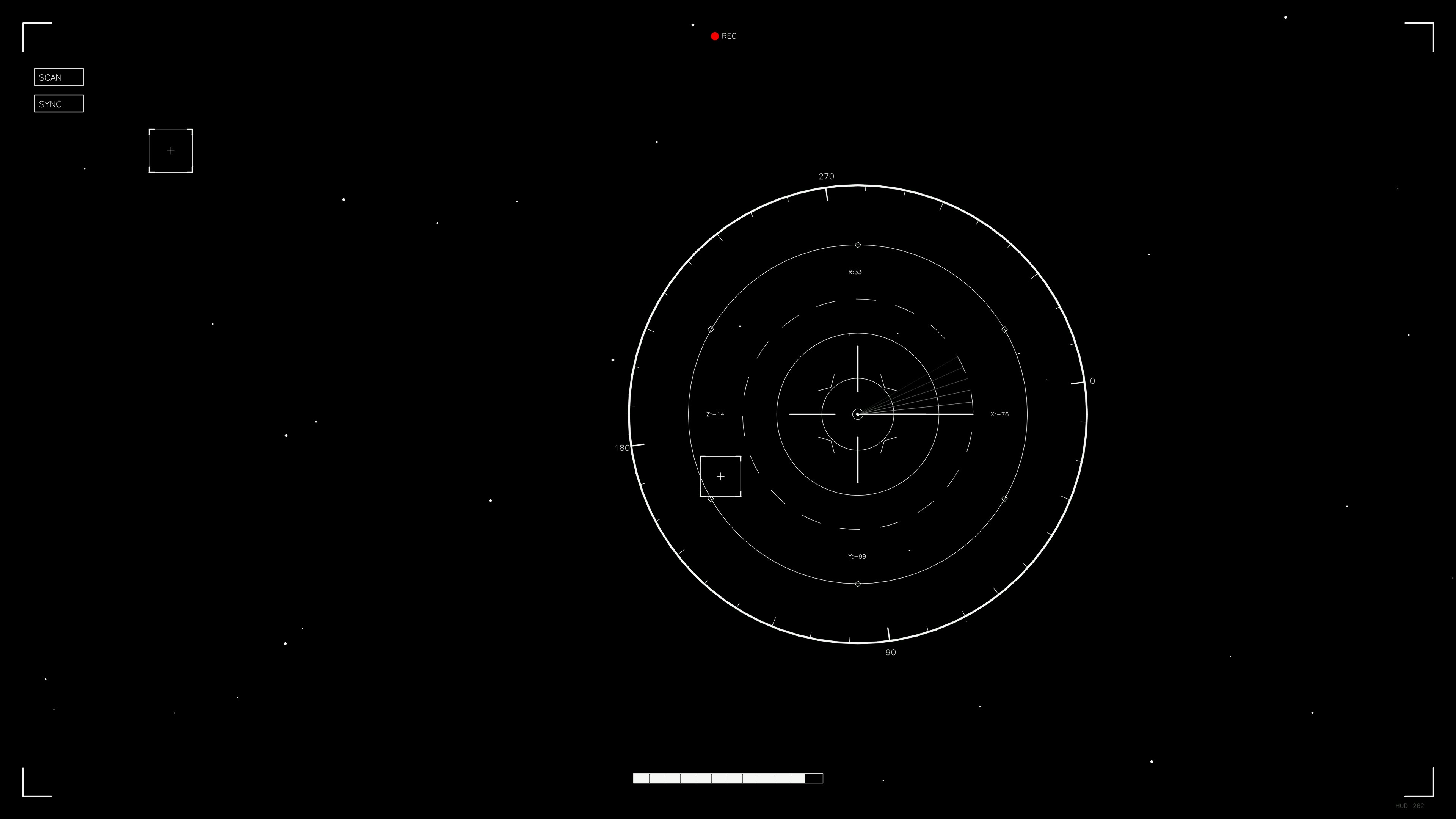 Scifi hud animation design for web projects and video crafting in digital environments