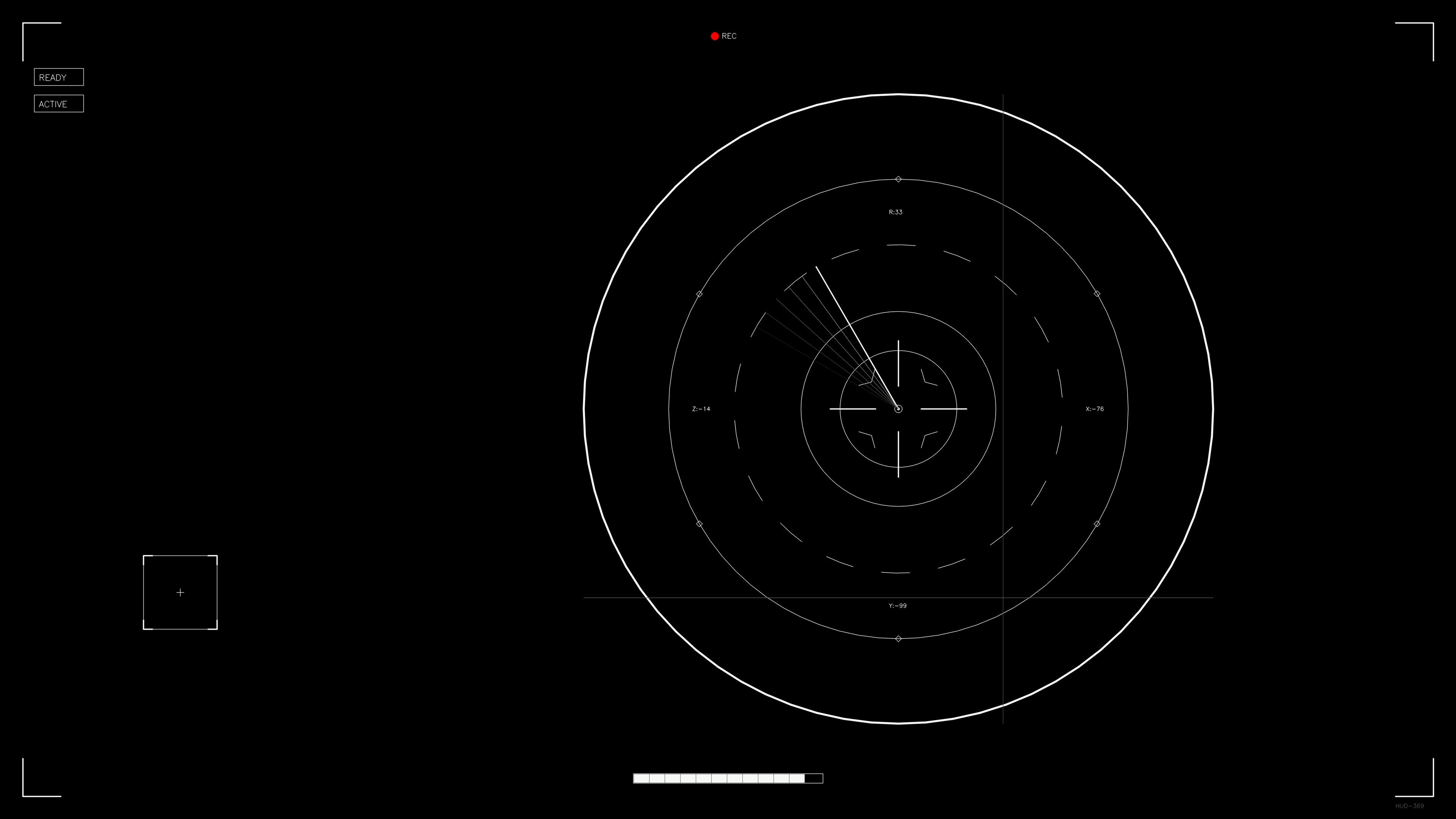 Scifi hud animation for web designers and videographers showcasing data display and motion graphics for various projects