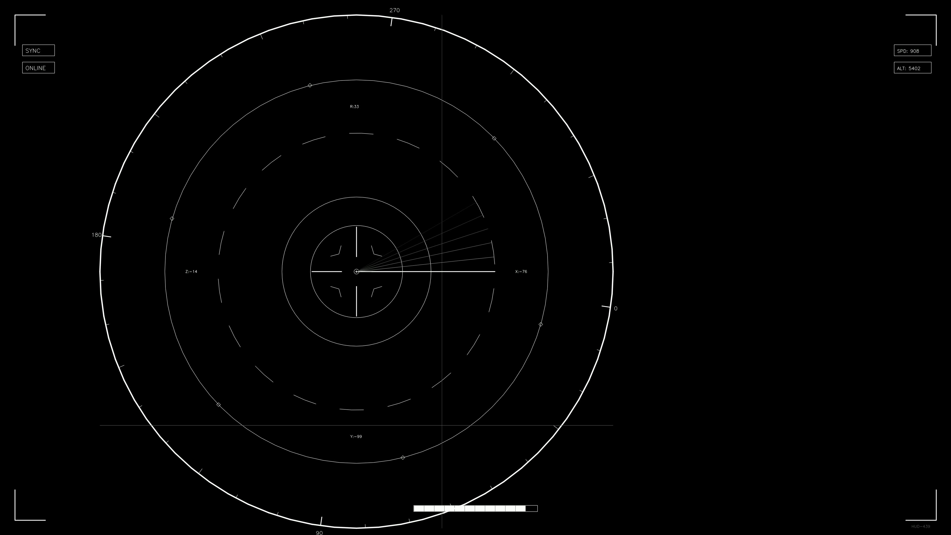 Scifi hud animation for web designers and videographers showcasing futuristic interface design elements in digital space