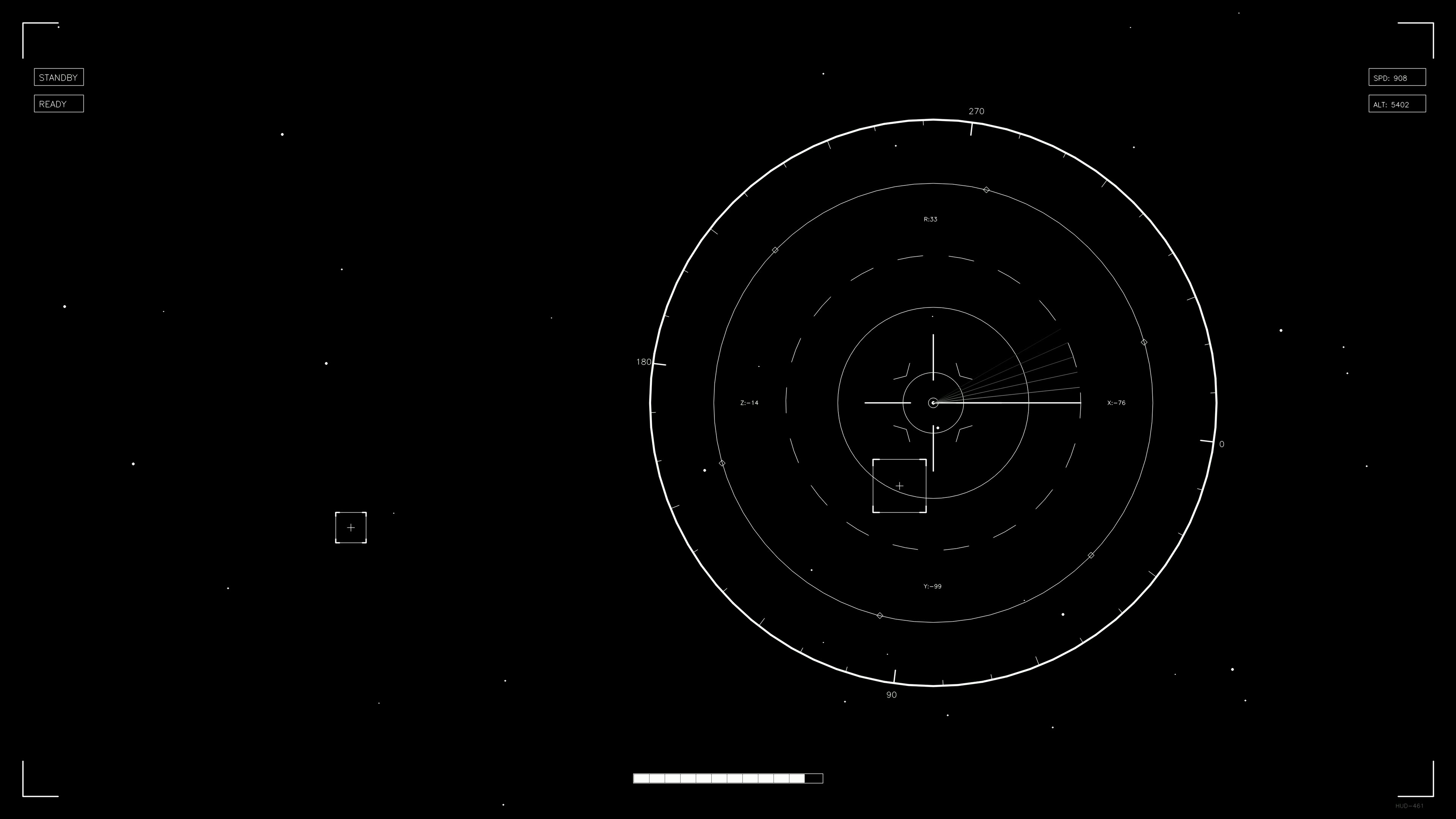 Scifi hud animation for webdesigner and videographer showing a star map and navigation elements in a digital setting