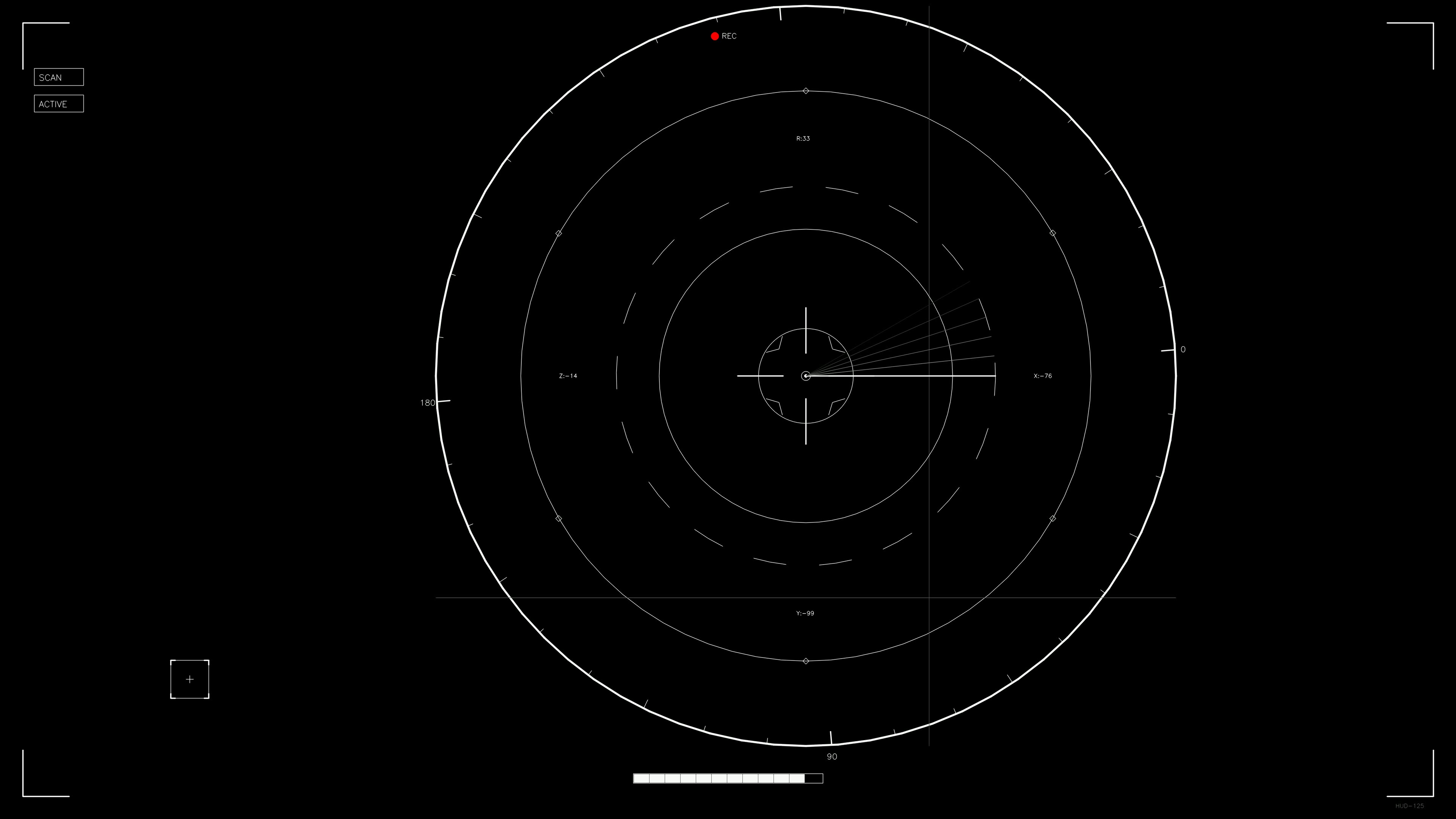 Scifi hud animation for web designers and videographers showcasing data display and user interface elements for creative projects