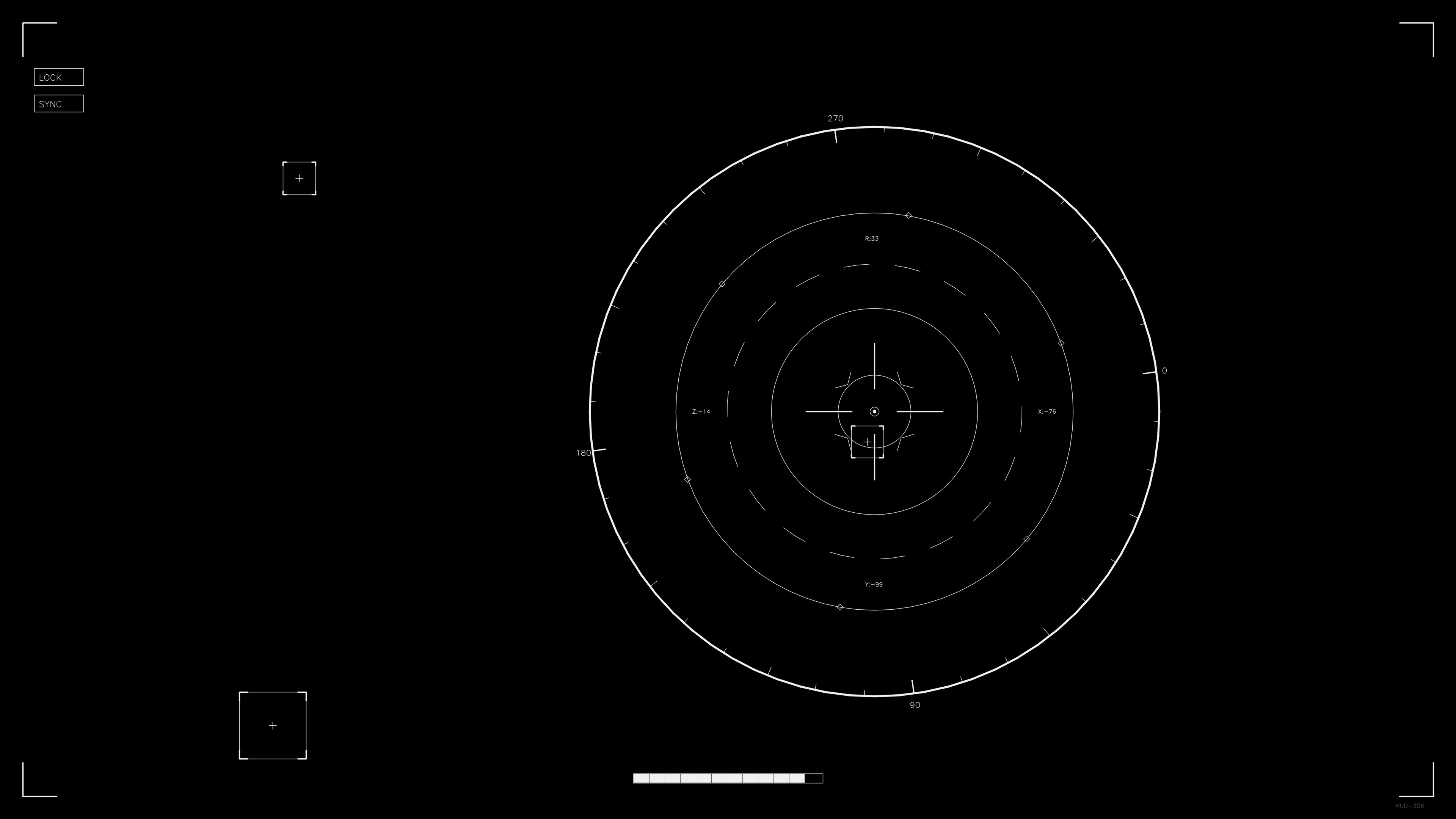 Sci-fi HUD animation for web design and video projects for professionals in digital media