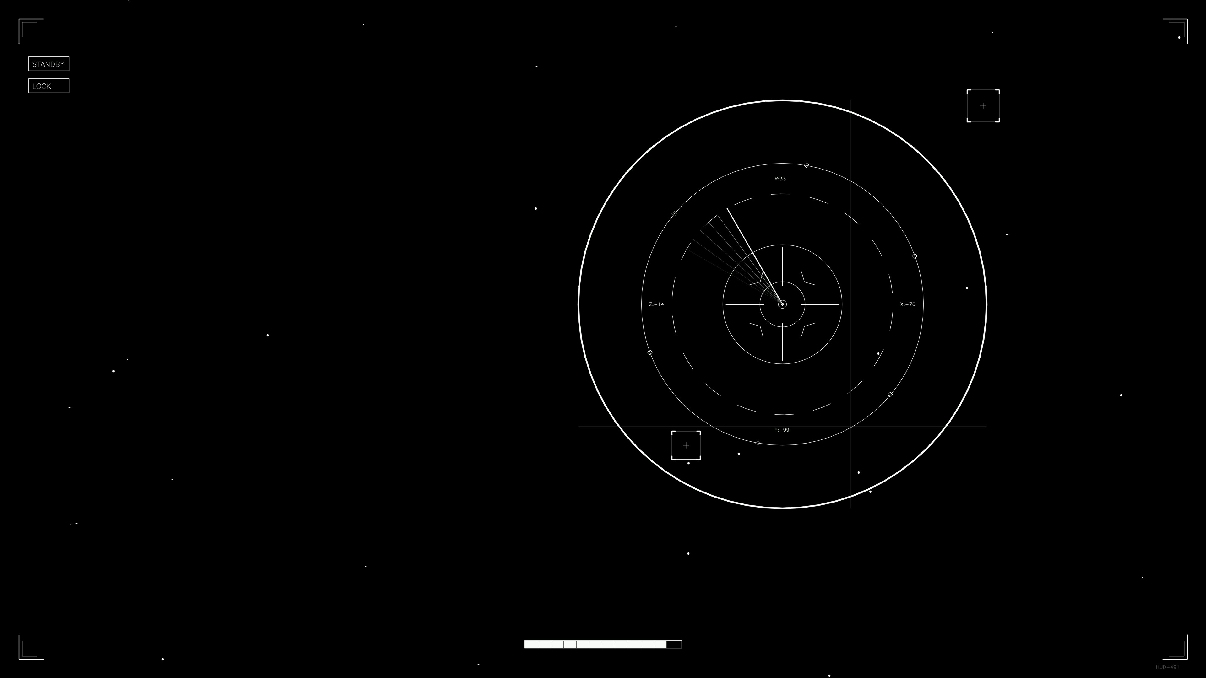 Scifi hud animation designed for web designers and videographers within a digital workspace environment