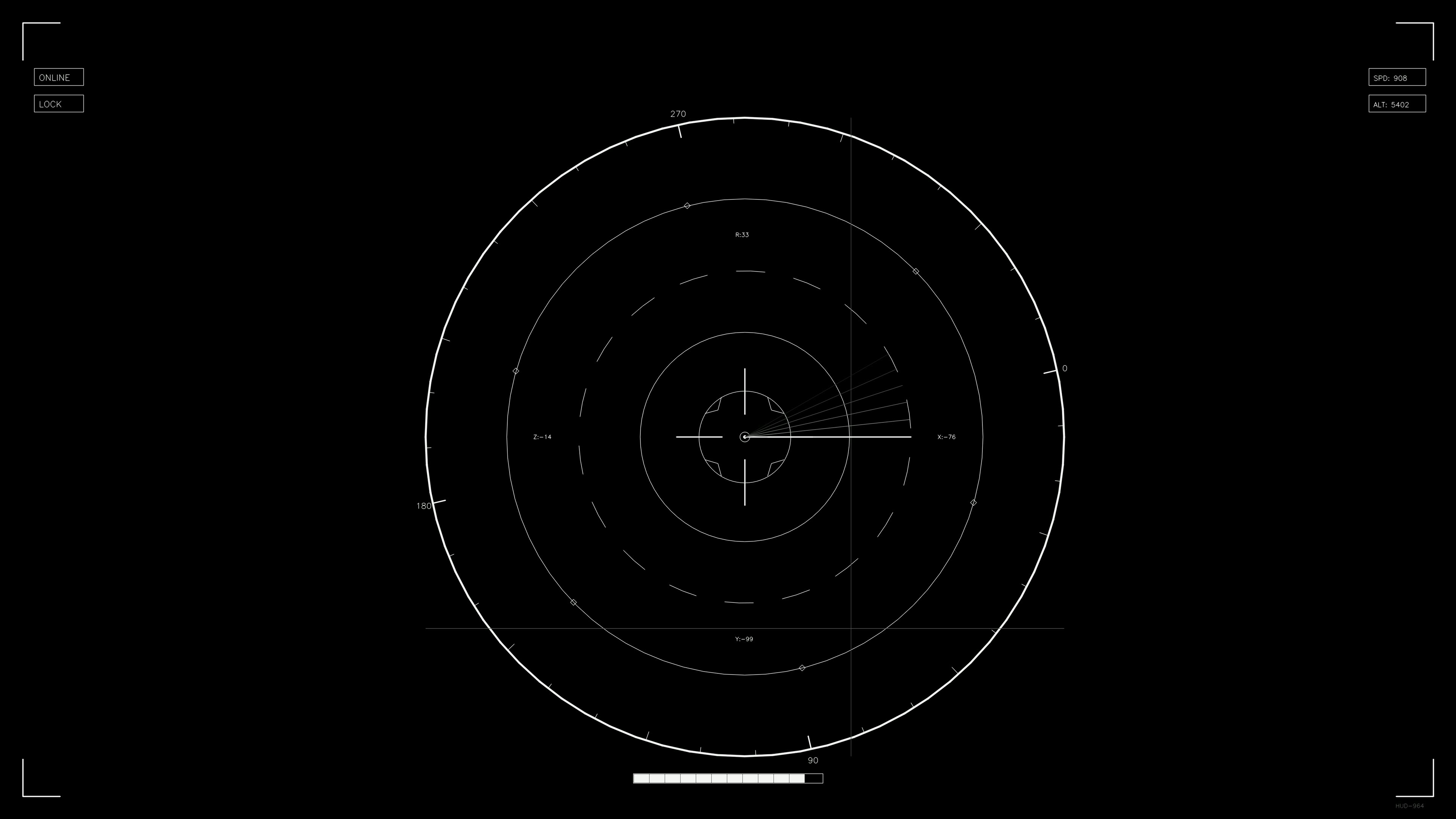 Scifi hud animation for web designers and videographers featuring data display and graphic elements for digital projects
