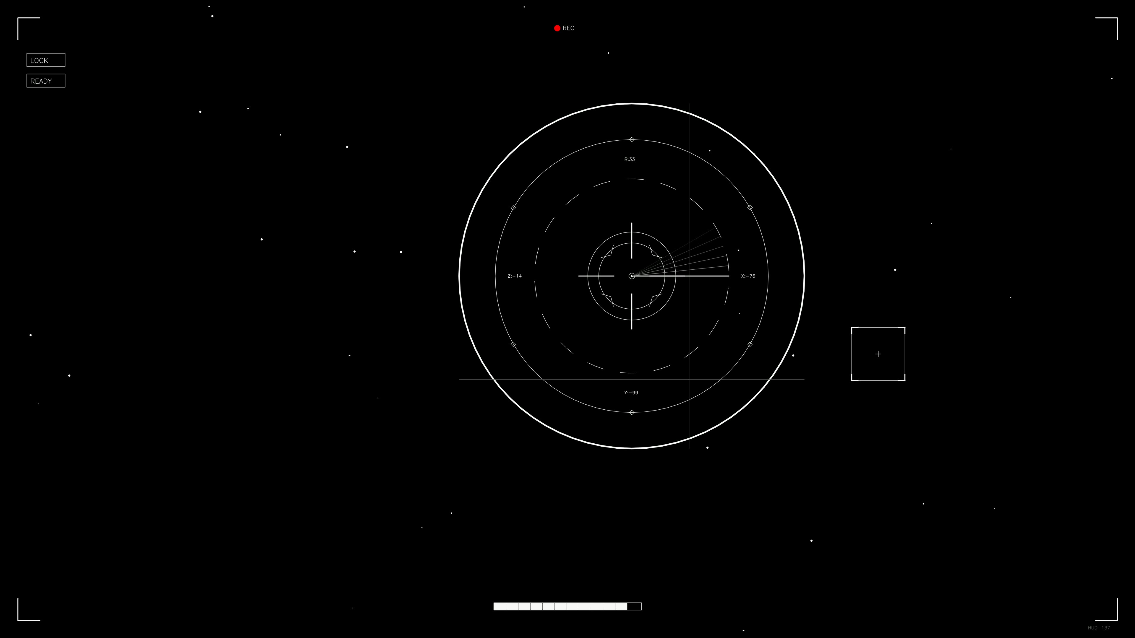 Scifi hud animation for web designers and videographers with circular radar and motion graphics display