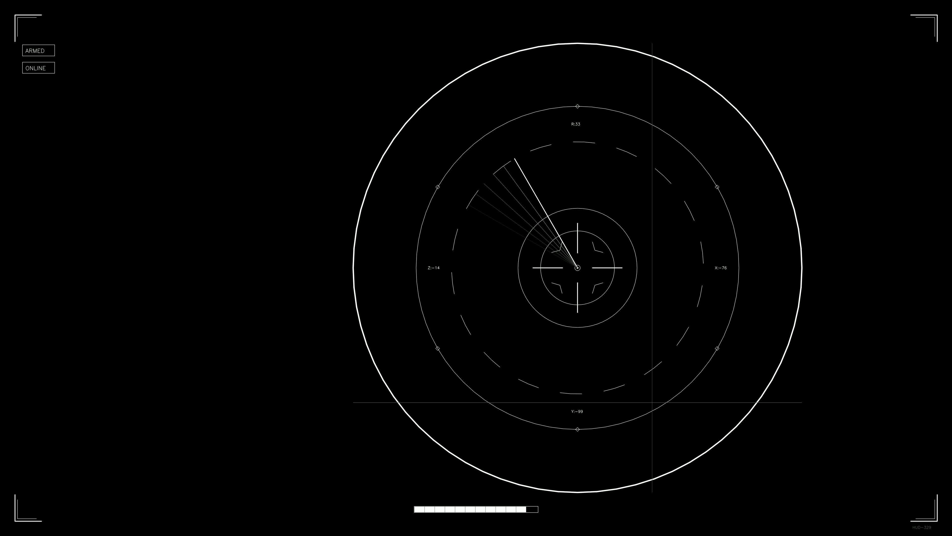 Scifi hud animation design for web development and video creation