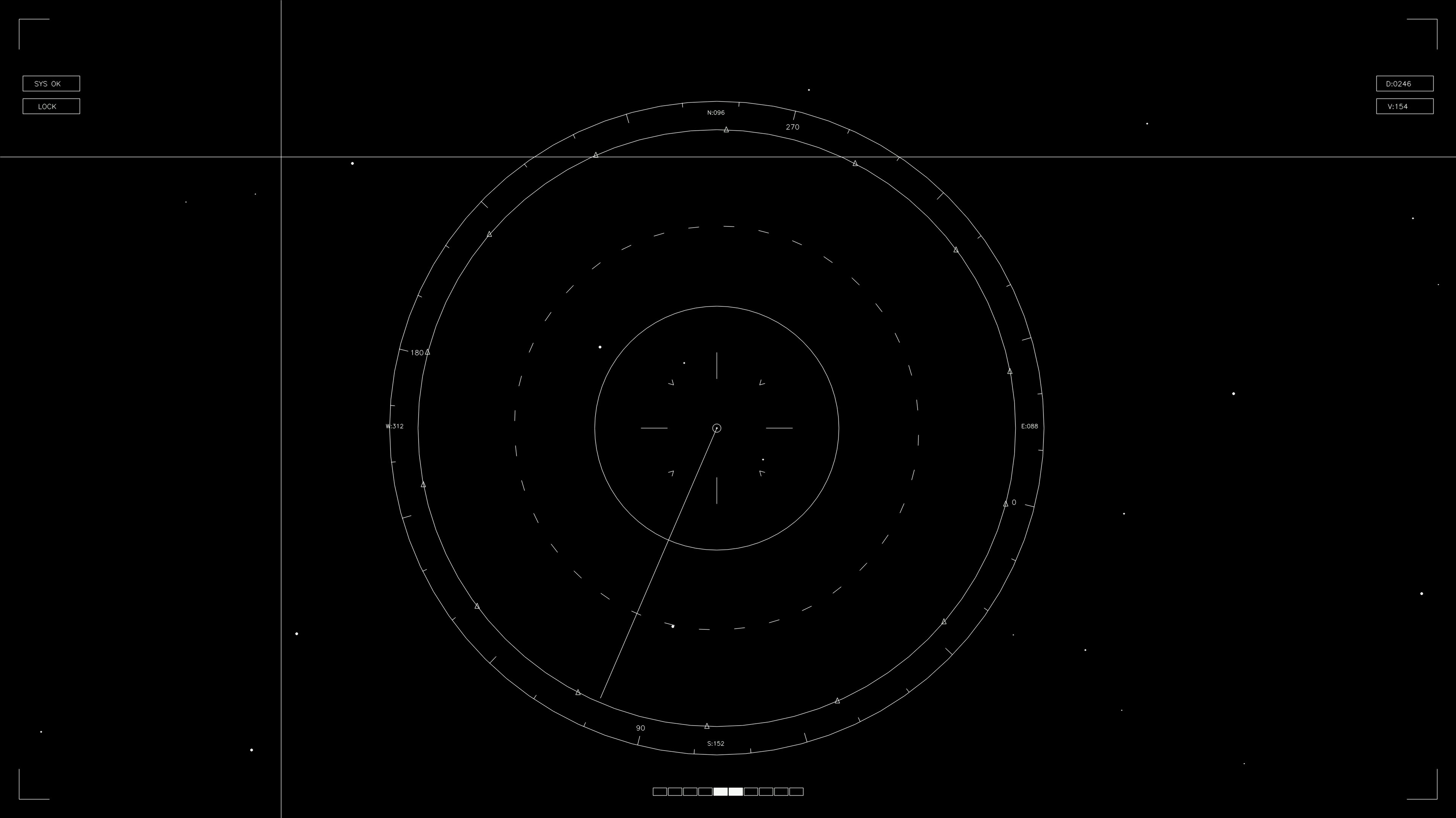 Animation of hud elements for web designers and video editors in a sci-fi context showcasing digital graphics